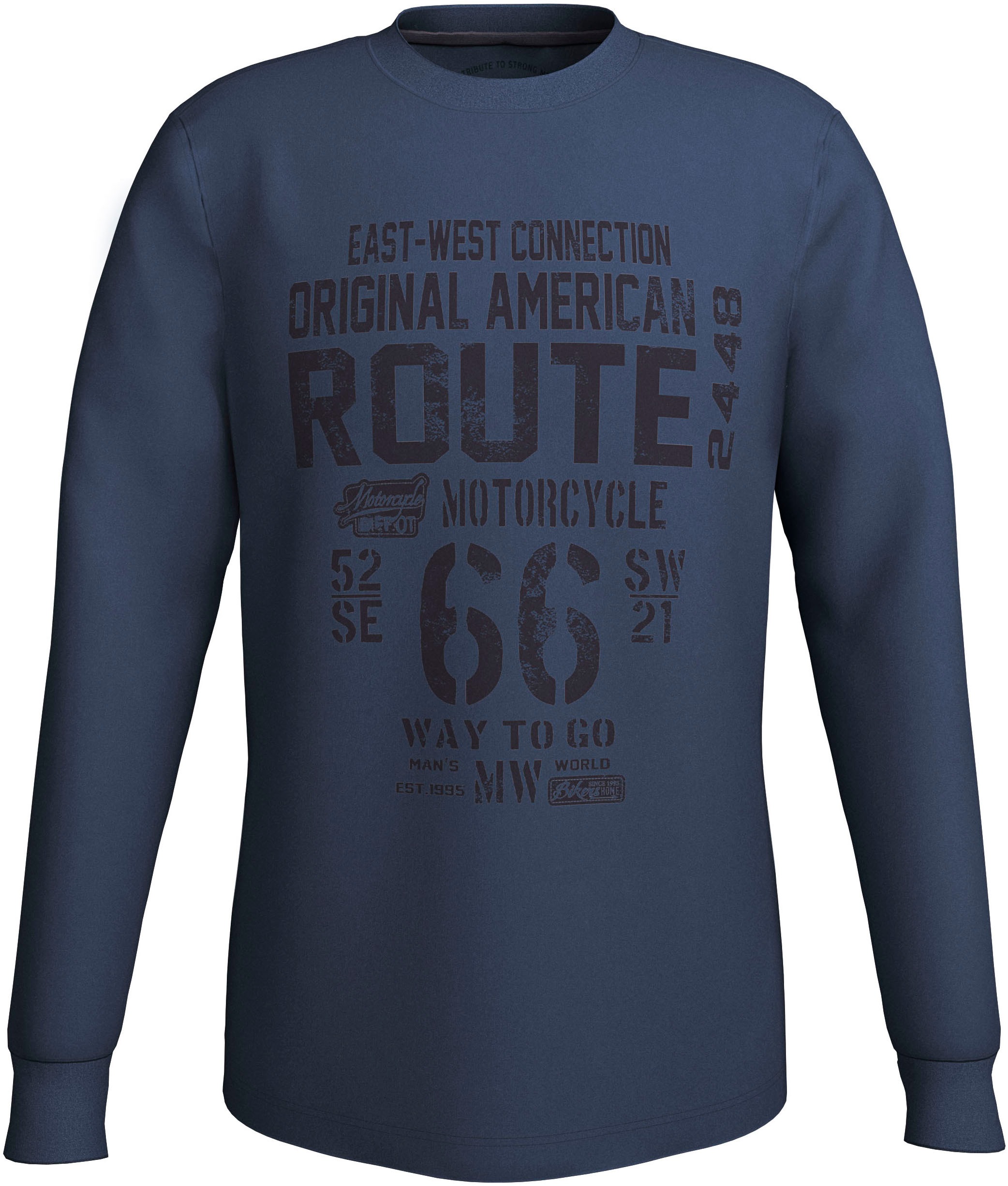 Man's World Shirt à col rond »Neue Kollektion!« mit Bündchen