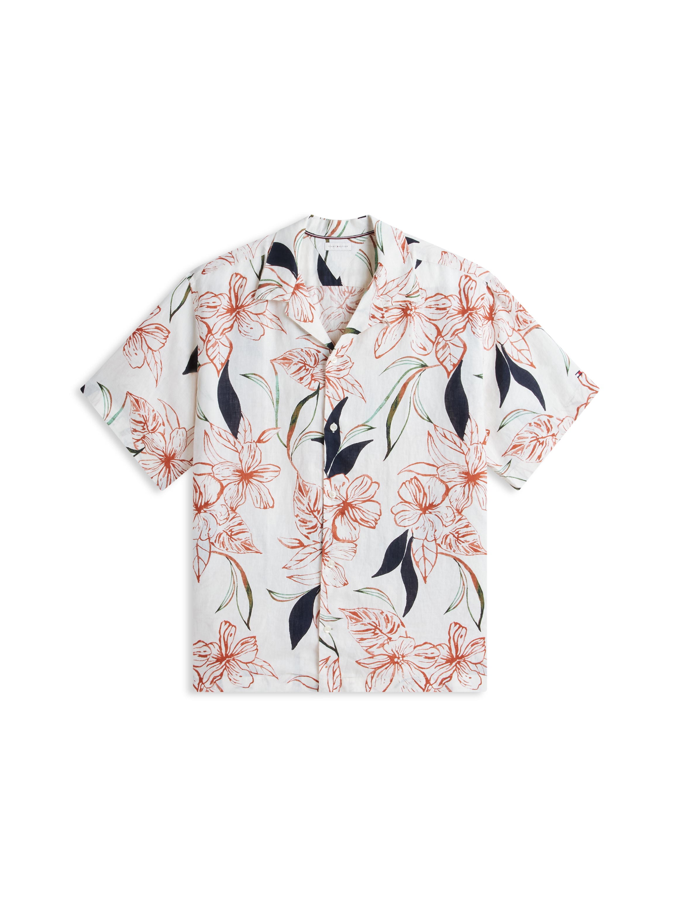 Tommy Hilfiger Big & Tall Kurzarmhemd »BT-LINEN RESORT PRINT REGULAR FIT« mit Tropen-Print, Grosse Grössen