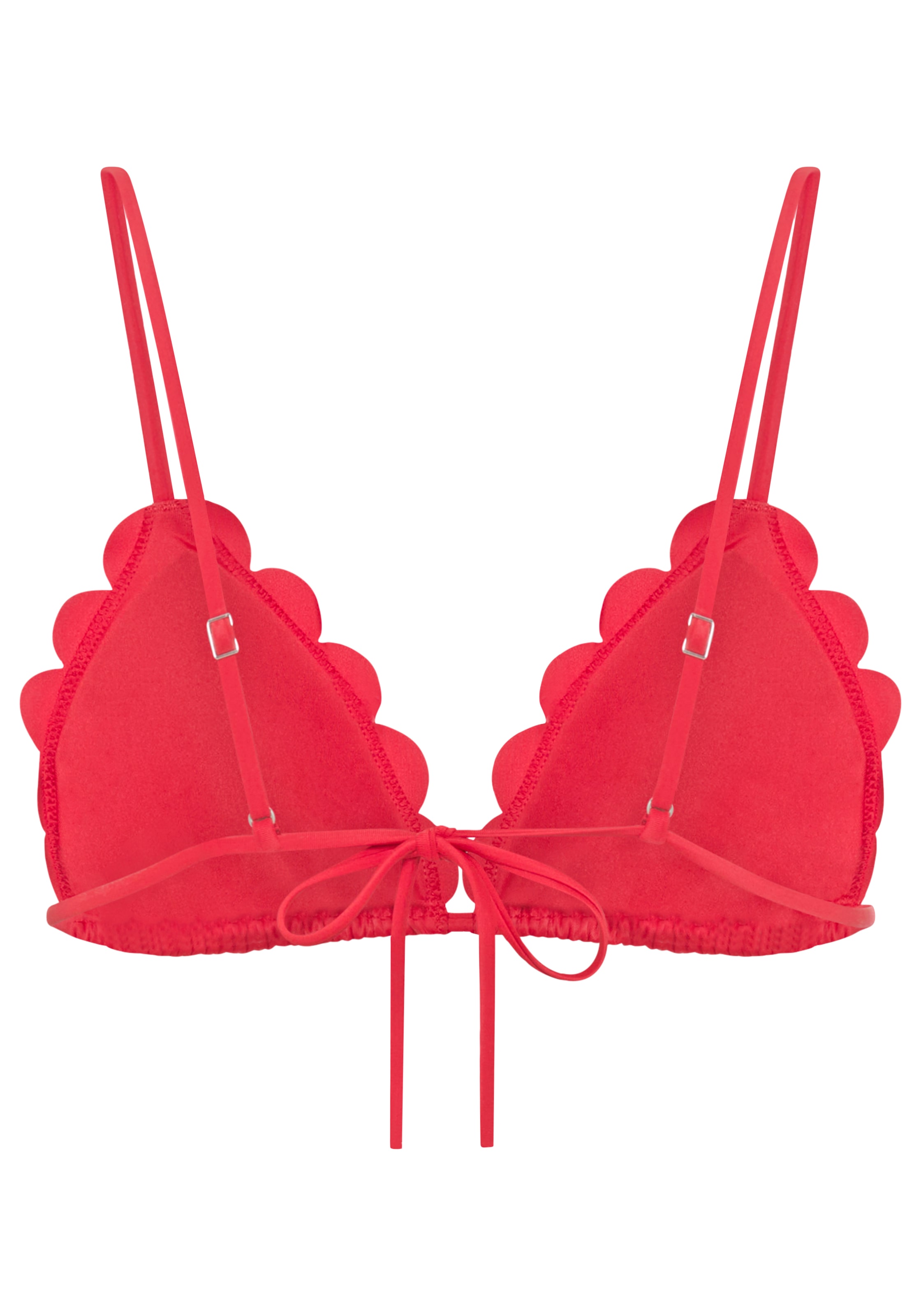HUGO Underwear Triangel-Bikini-Top wellenförmige Kanten, Bänder zum binden