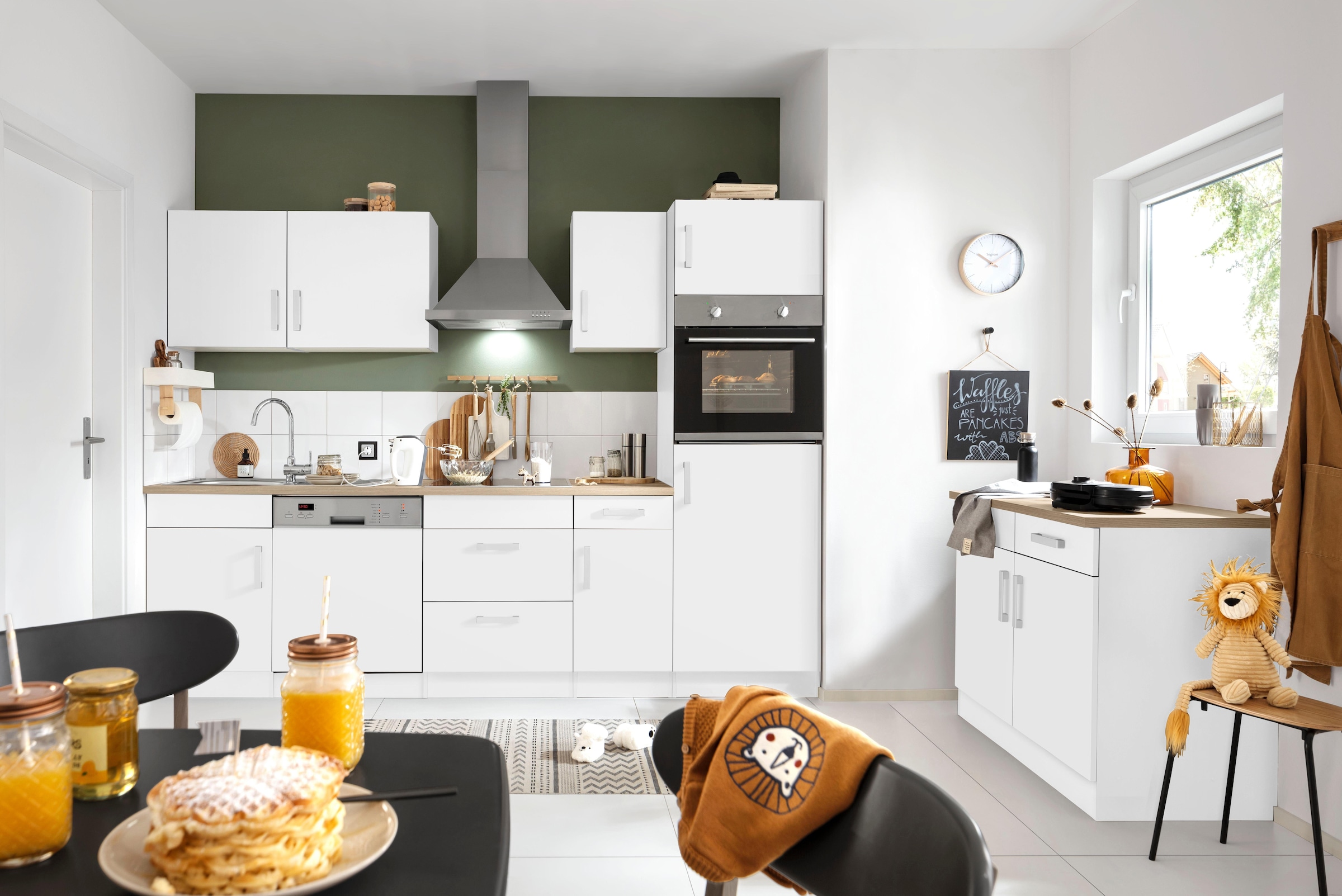 KOCHSTATION Kitchenette »KS-Gera« Largeur 270 cm, au choix avec appareils électroménagers, avec plan de travail