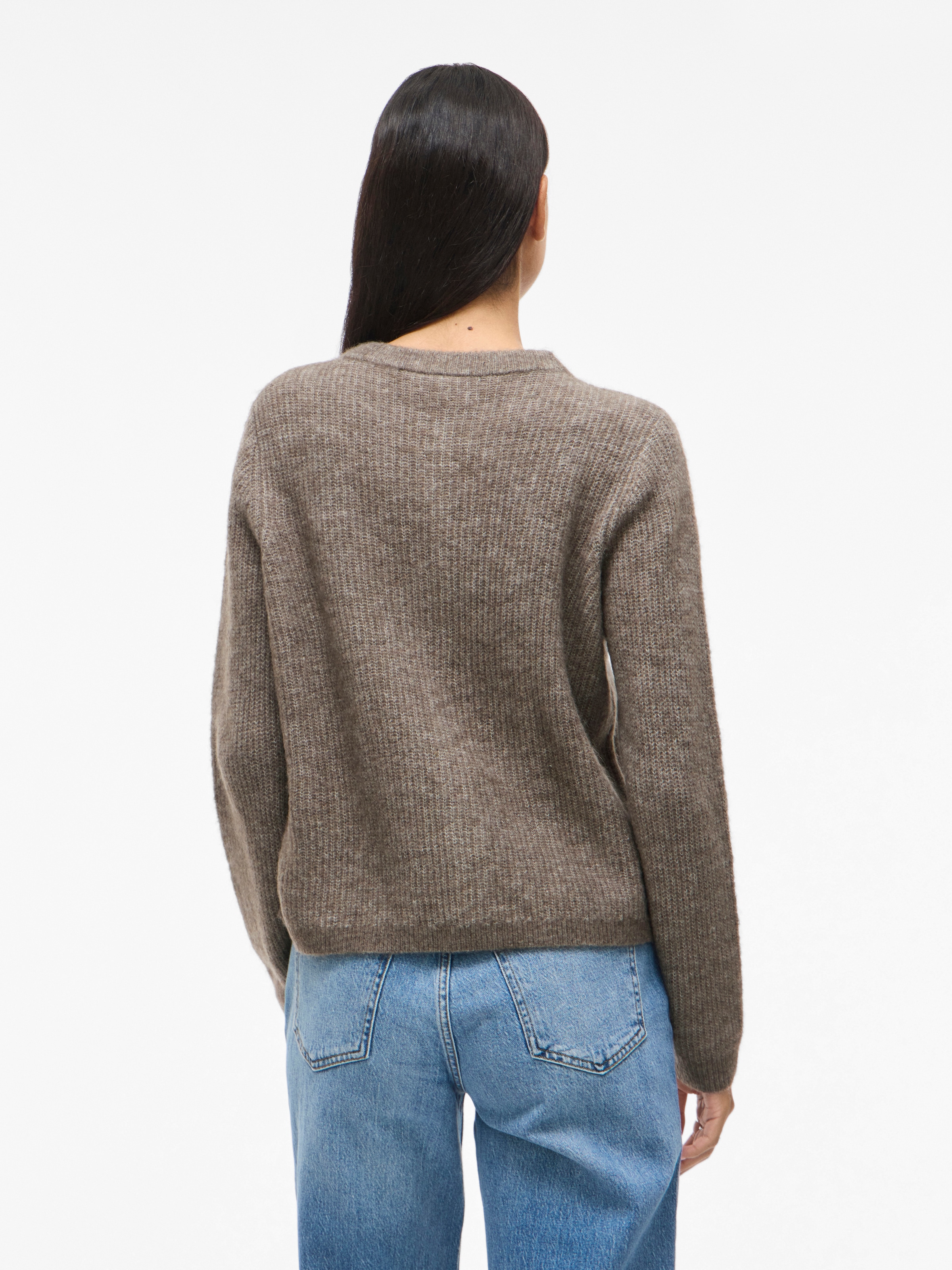 Vila Veste en tricot »VILORY O-NECK L/S KNIT CARDIGAN-NOOS« Materialmix, regular fit