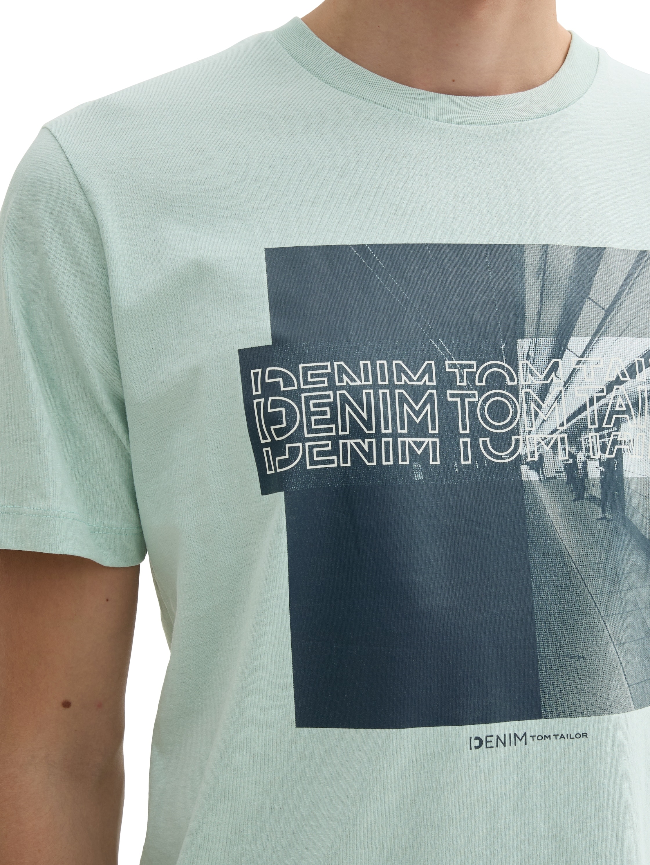 TOM TAILOR Denim T-shirt imprimé mit Frontprint