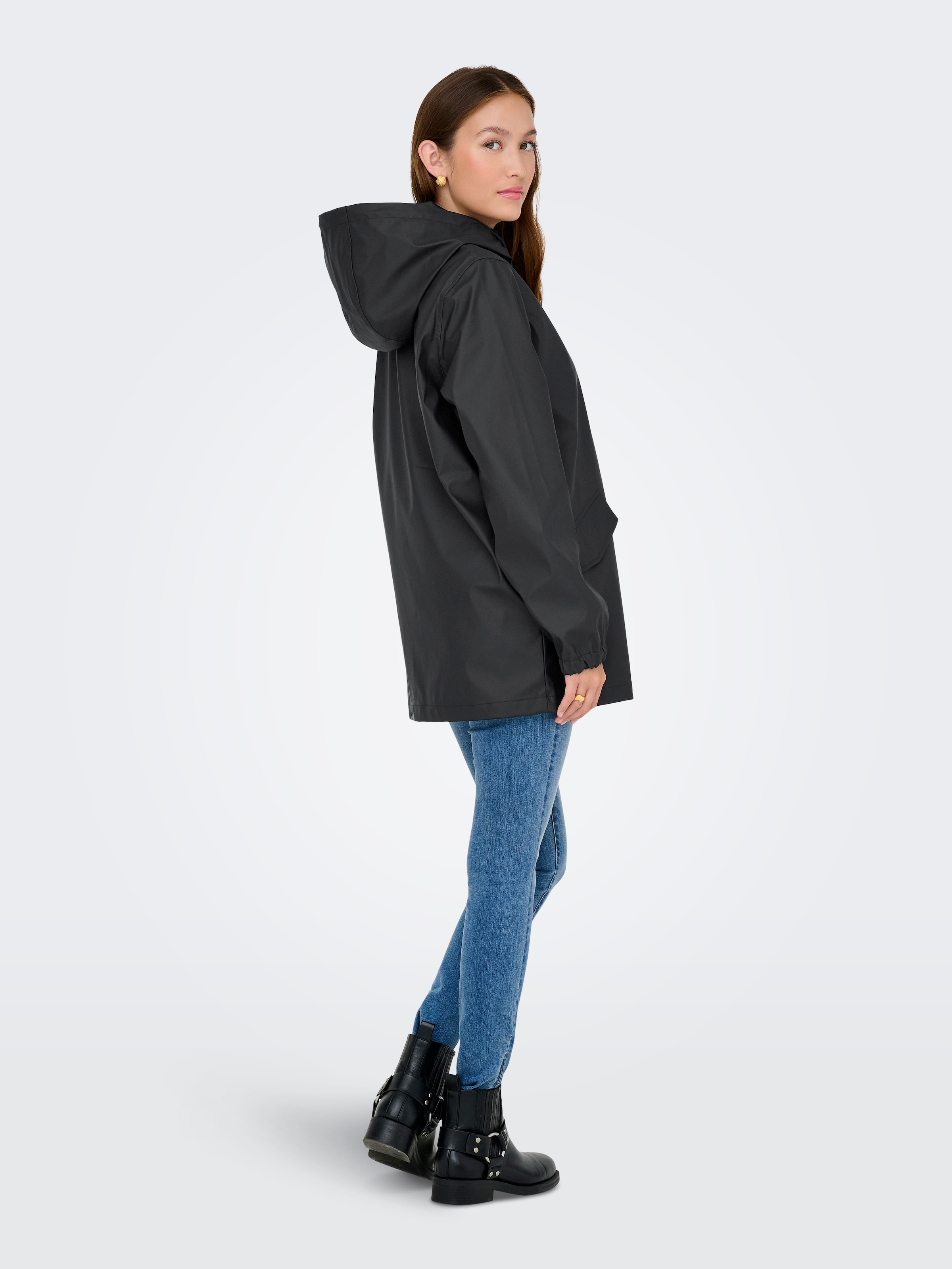JDY Veste d'extérieur »JDYMULAN RAINCOAT OTW SIJ NOOS« mit Kapuze