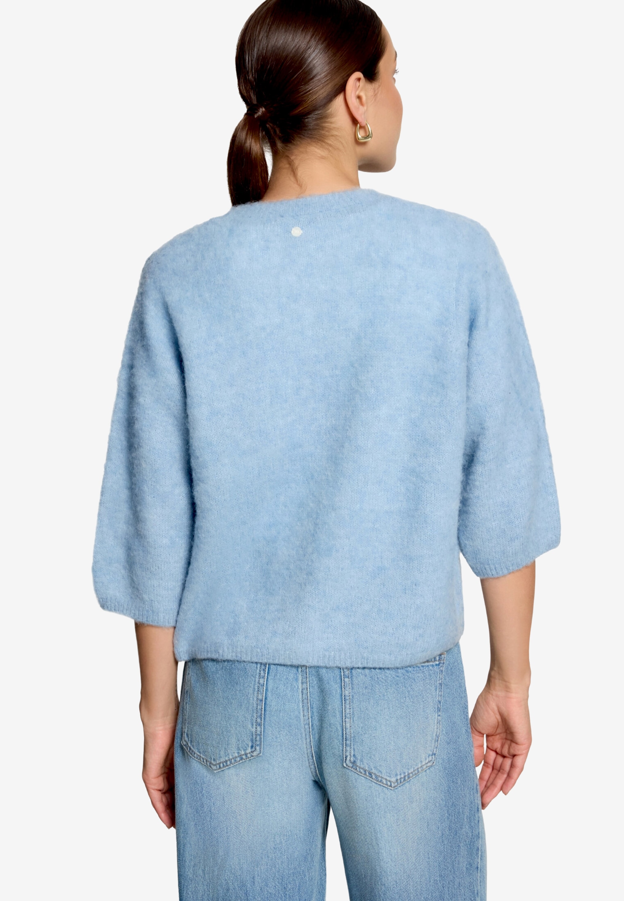 Zero Veste en tricot Cardigan manches 3/4 avec boutons / en laine