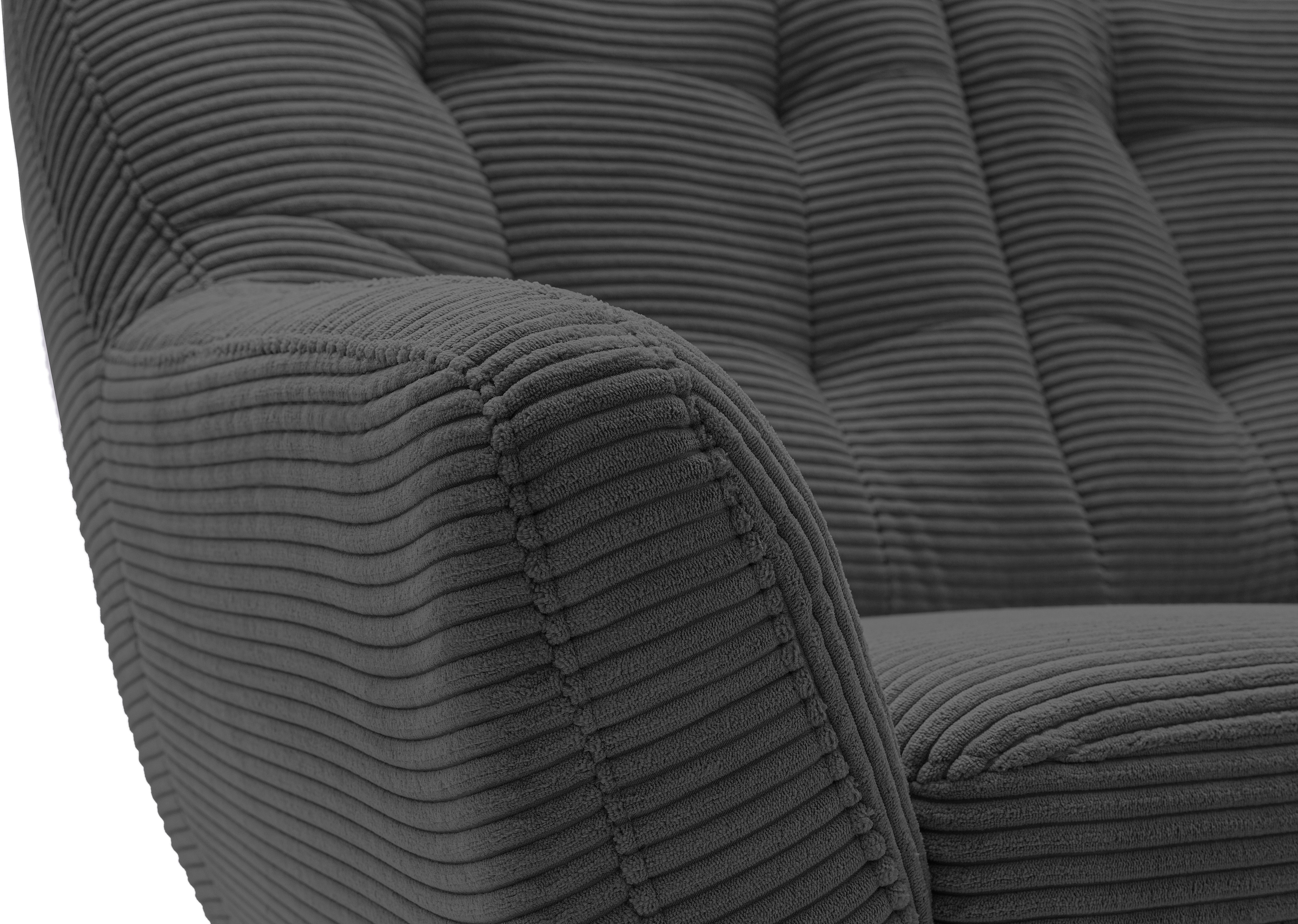 exxpo - sofa fashion 3-places »Scandi, bequem, aufwendige Rückenpolsterung für mehr Sitzkomfort« aktuelle Farben in hochwertigen Bezugsqualitäten, Holzfuss