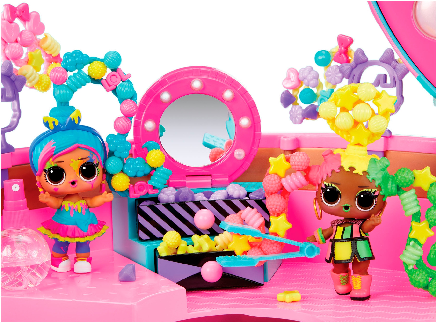 L.O.L. SURPRISE! Kreativset »L.O.L. Surprise Hair Beads Salon« inklusive Püppchen mit DIY Perlen-Frisuren