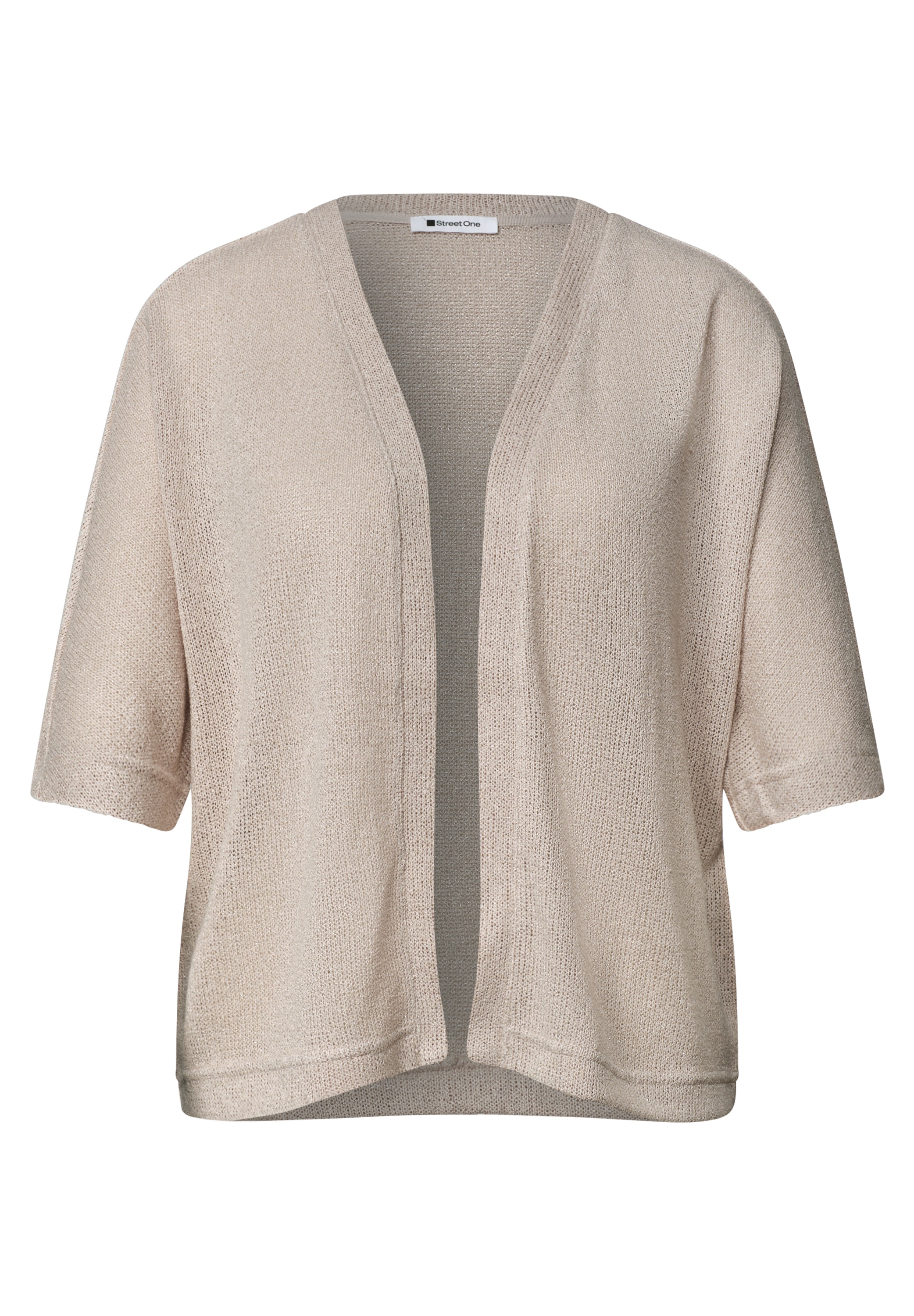 STREET ONE Veste en tricot Veste manches courtes style tricot avec paillettes