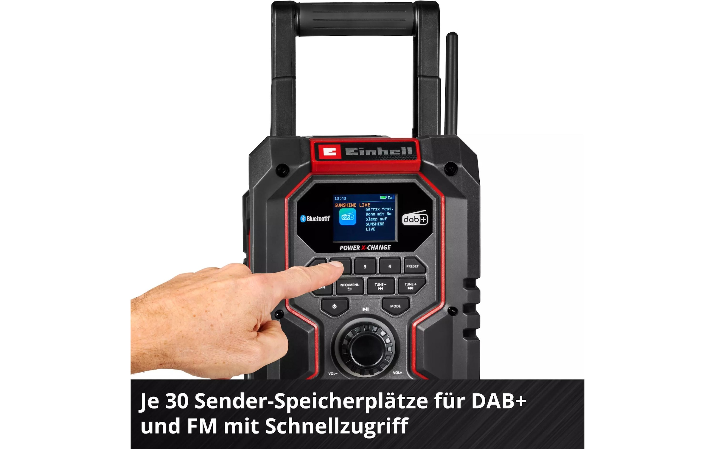 Einhell Radio de chantier »Akku-Radio TE-CR 18 Li DAB+/FM/BT, Solo« ( )