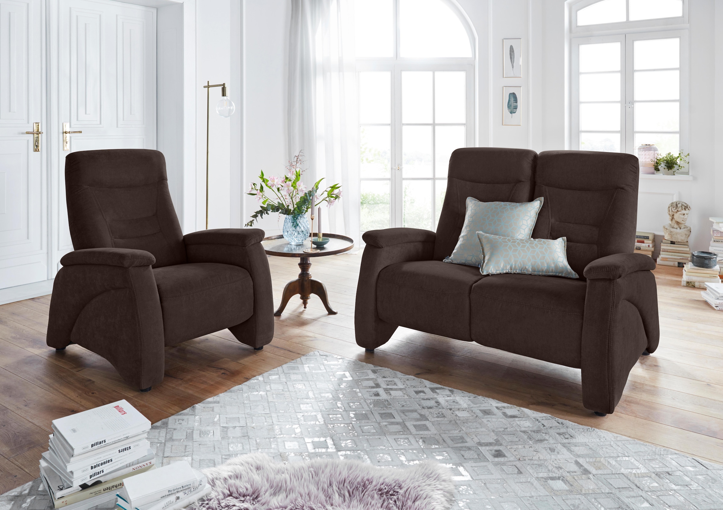 exxpo - sofa fashion 2-Sitzer »Ascoli, Kinosofa mit hohem Sitzkomfort, bequeme Armlehnen« hoher Rücken, inkl. Relaxfunktion