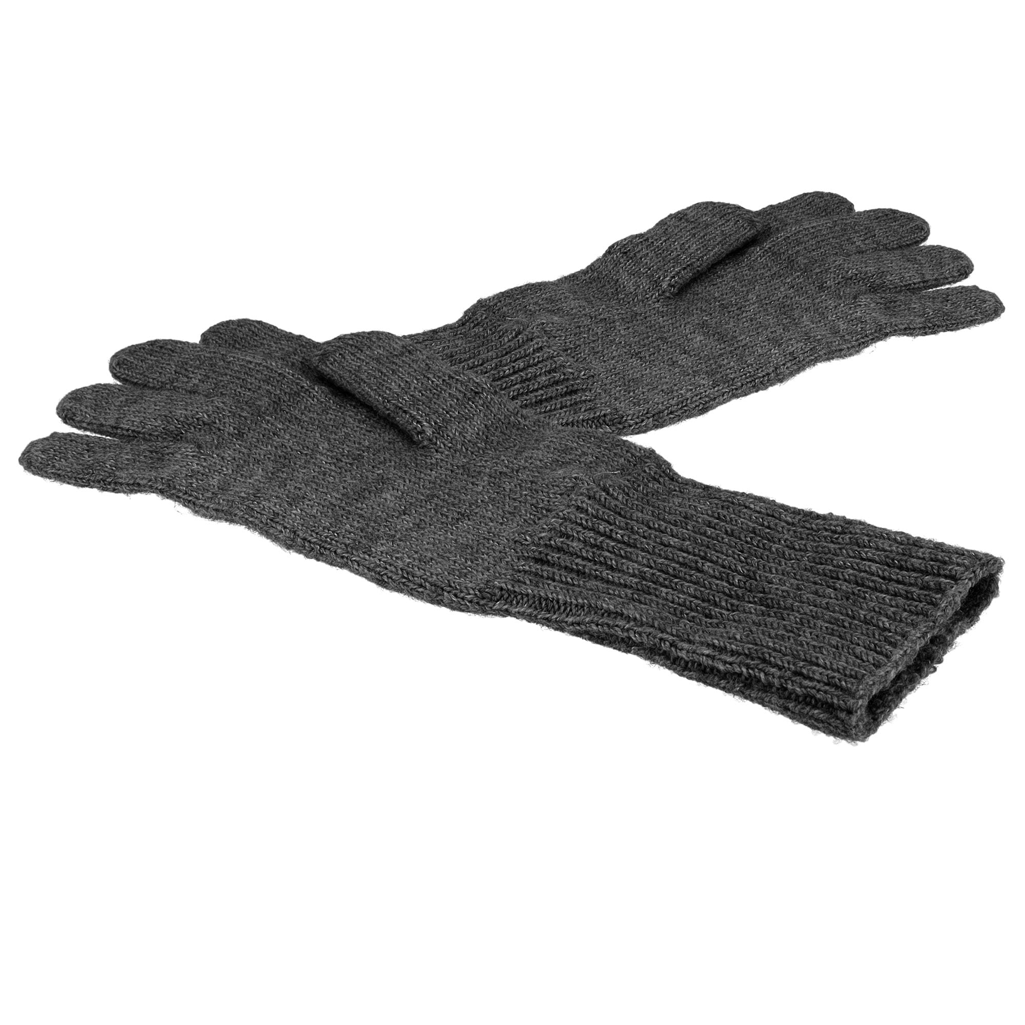 MAXIMO Gants tricotés Fingerhandschuhe, extra lange Strickbündchen, unifarben