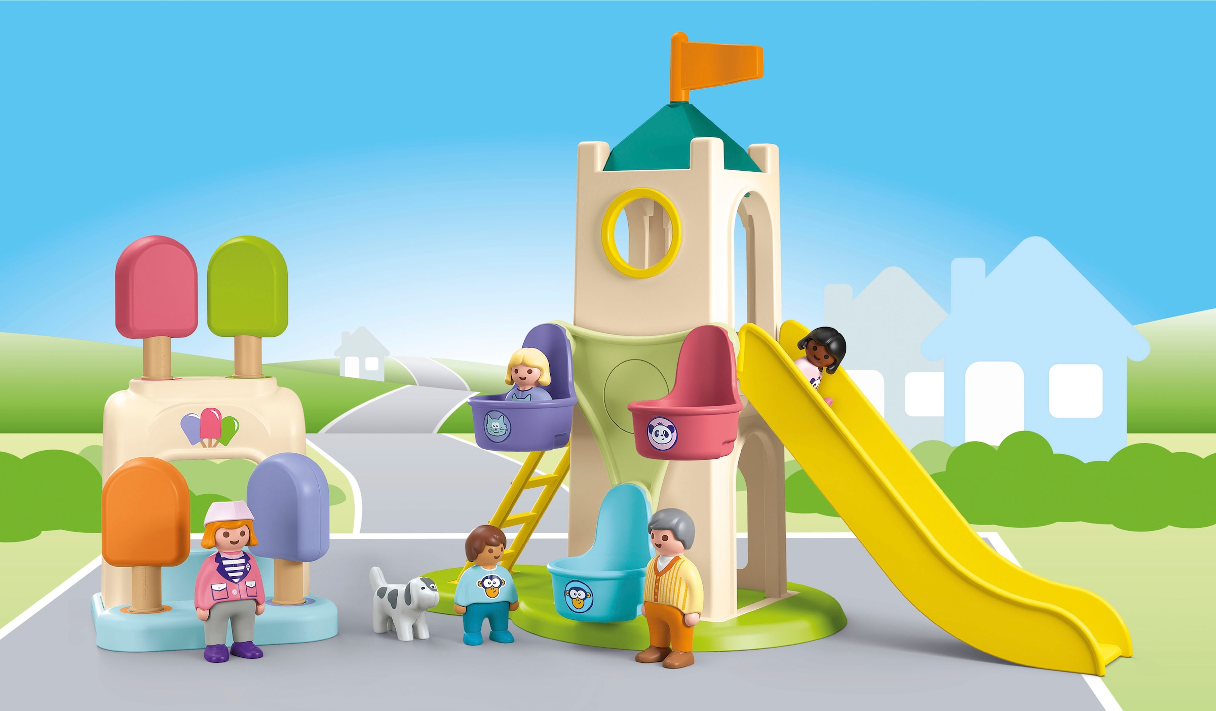 Playmobil® Jeu de construction »Erlebnisturm mit Eisstand (71703), JUNIOR« Made in Europe