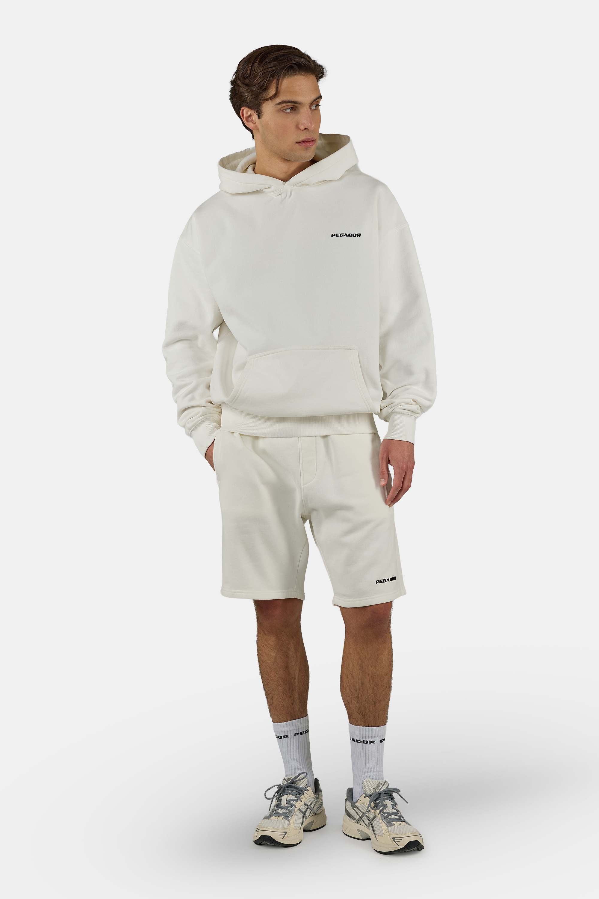 PEGADOR Sweat à capuche »Logo Oversized Hoodie«, mélange de coton, oversize
