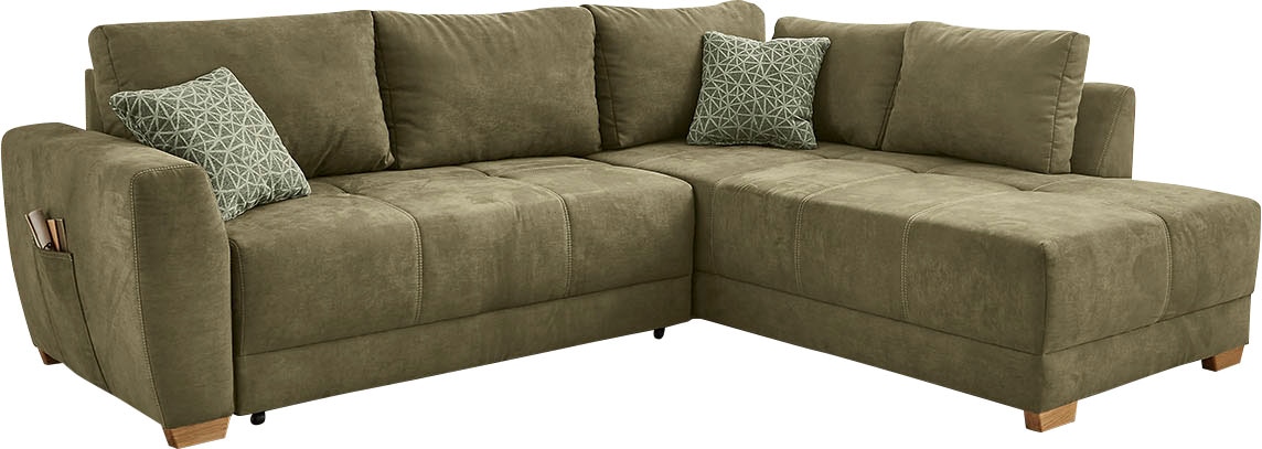 Jockenhöfer Gruppe Ecksofa »Luzern L-Form« mit Bettfunktion und geräumigen Bettkasten