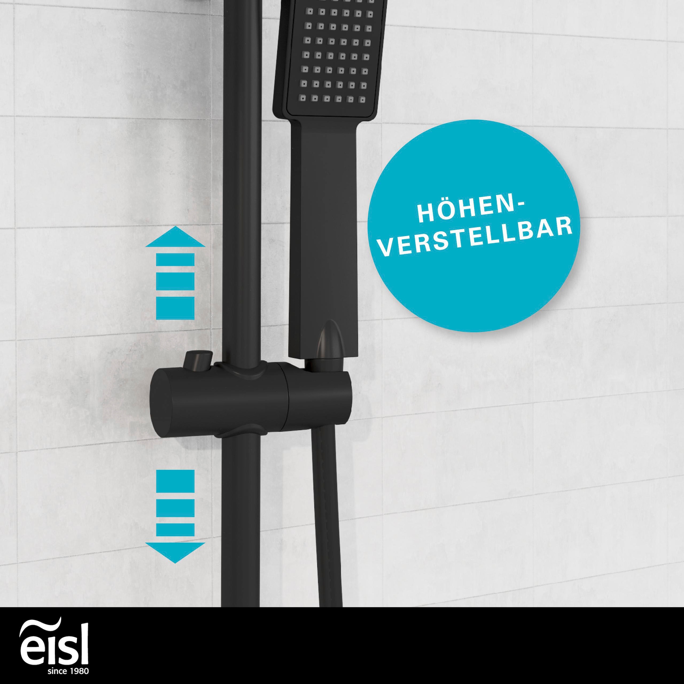 Eisl Brausegarnitur »EASY ENERGY« 1 Stk. tlg. Höhenverstellbar / Antikalk-Noppen / Edelstahl