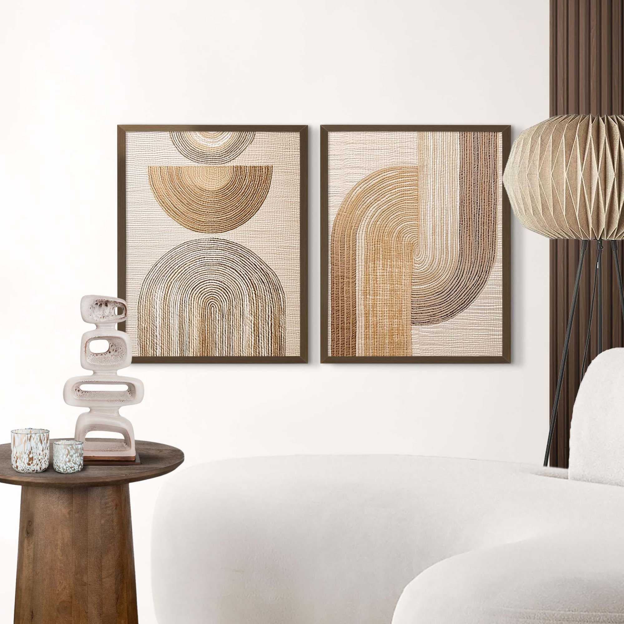 Reinders! Cadre photo »Poster 40x50 nussbaum« 1 cuis tlg. Wohnzimmer - Nussbaum - MDF - Kein Thema - 43,5x53,5 cm