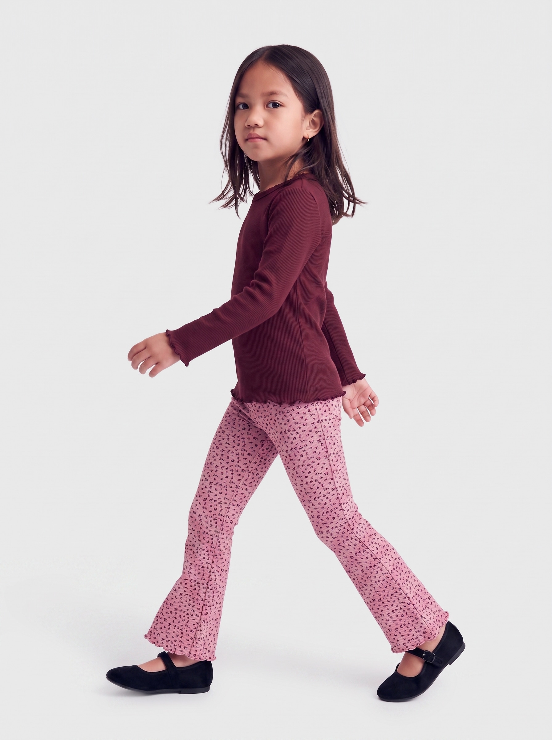 KIDS ONLY Leggings »KMGTRINNY LIFE AOP FLARED LEGGINS VD JRS«  mélange de coton, ajusté