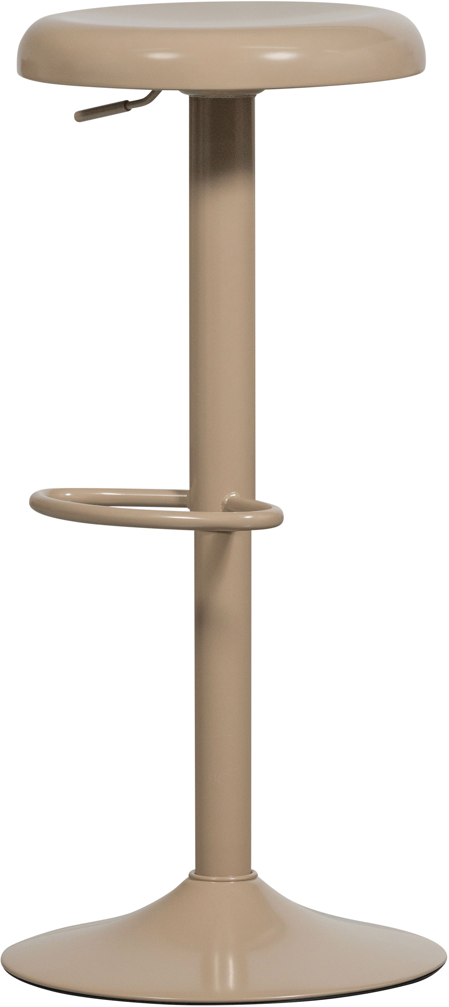 WOOOD Tabouret de bar »ISAAC BARHOCKER METALL KUPFER« Le tabouret de bar WOOOD Isaac offre réglage en hauteur et repose-pieds