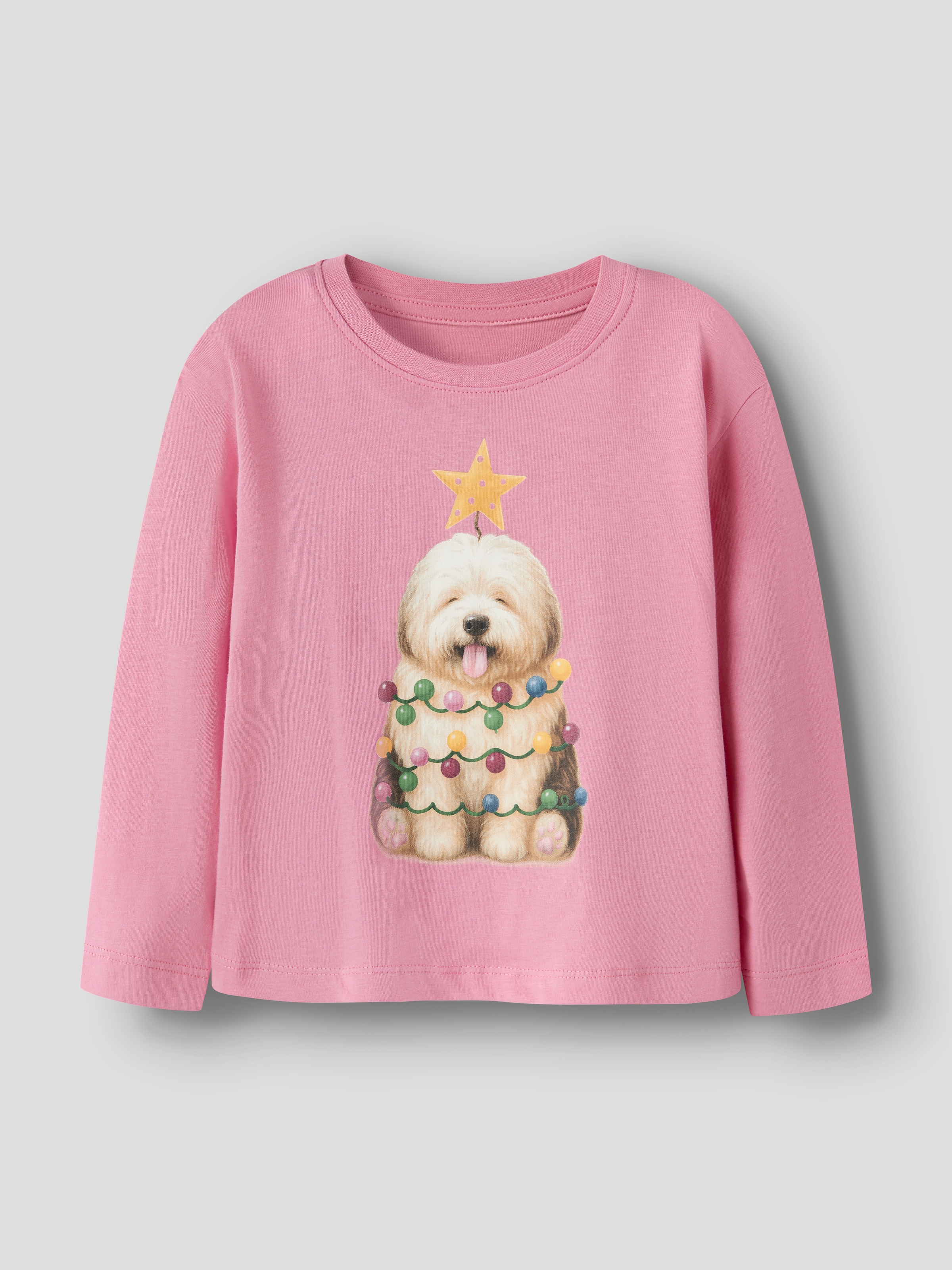 Name It T-shirt à manches longues »NMFVOSMAS LS NREG TOP« Noël, coton, coupe régulière