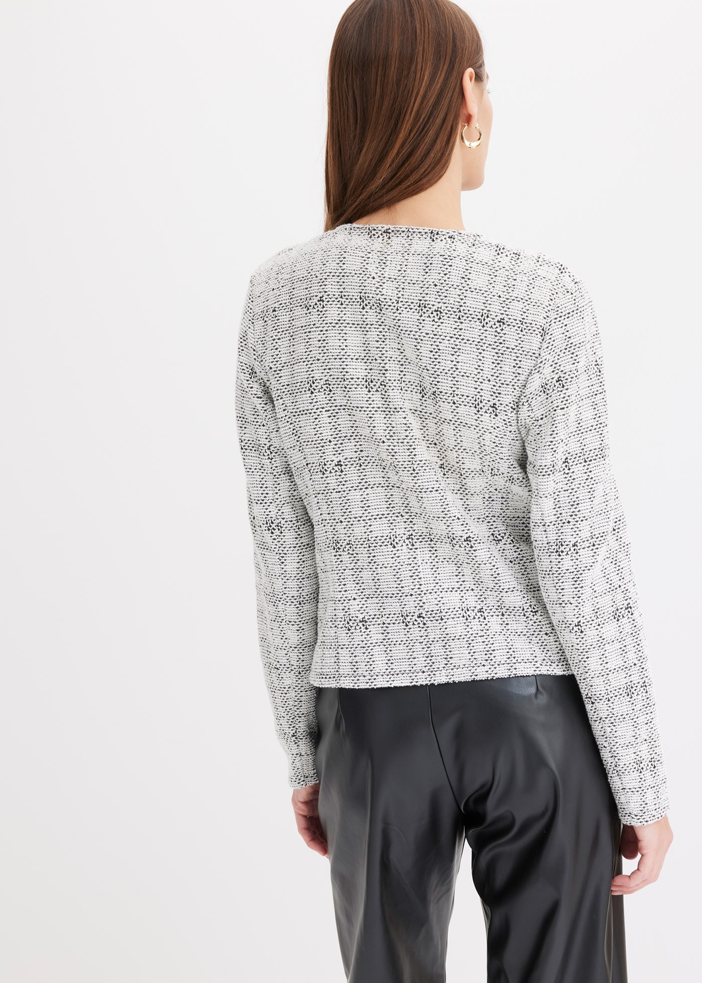 bonprix Strickjacke 1 lockere Passform, strukturierte Strickart, eleganter Stil