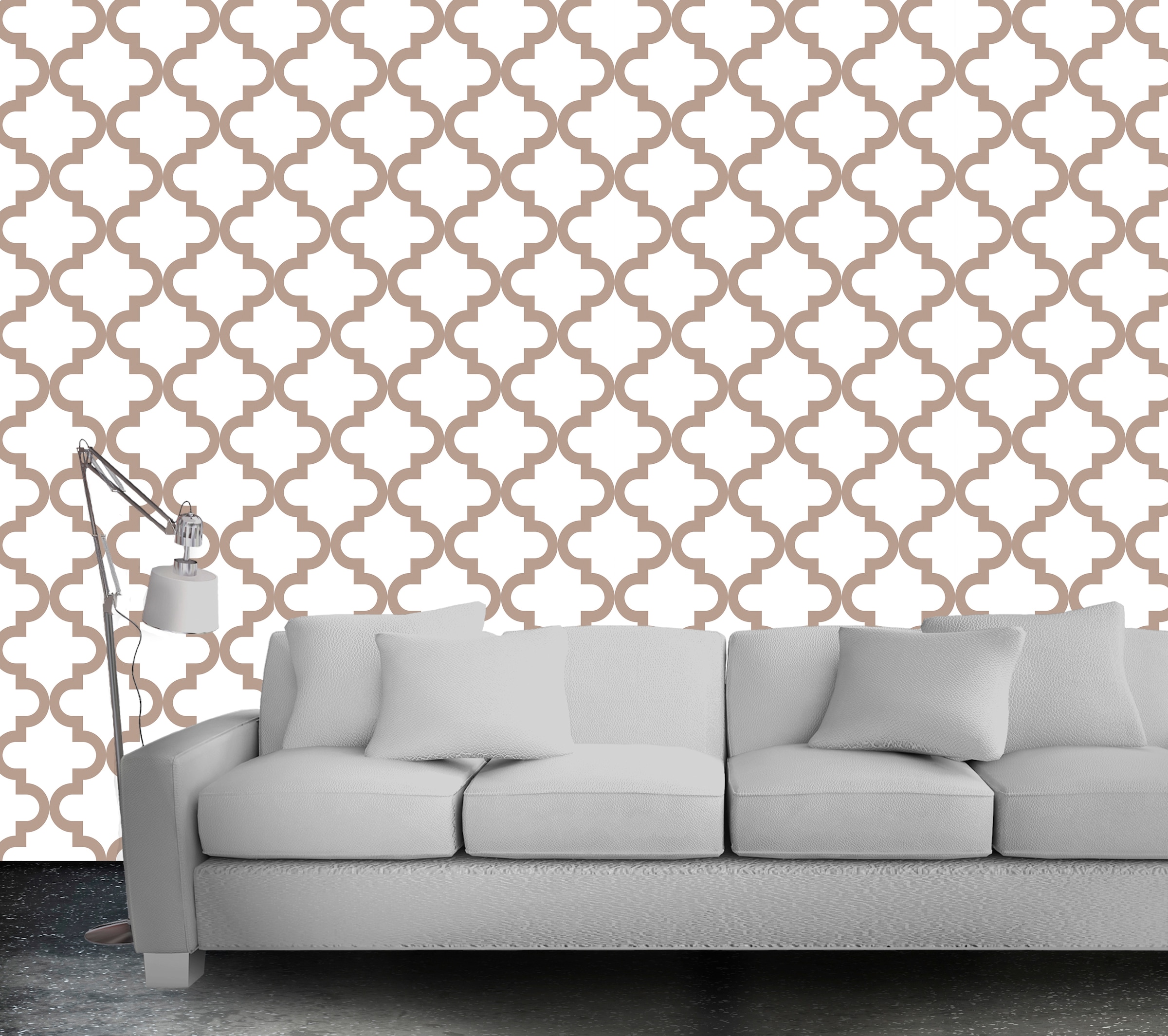 queence Vinyltapete »Muster« Farbverlauf | abstrakt | bedruckt | gemustert glatt 90x250cm, selbstklebend, kinderleichte Anbringung, , Sticker