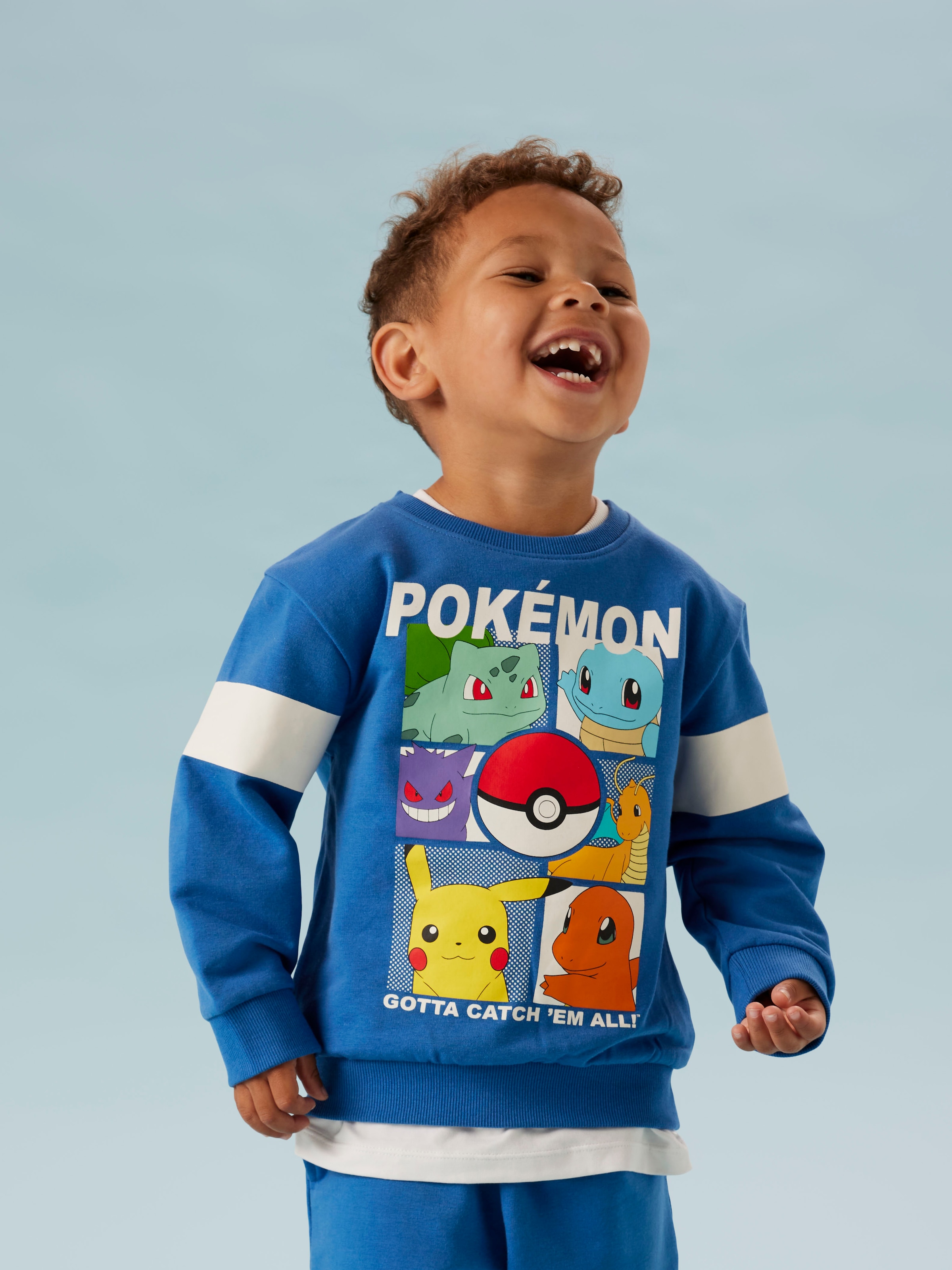 Name It Sweatshirt »NMMJUSSY POKEMON NREG SWEAT BRU NOOS SKY«
