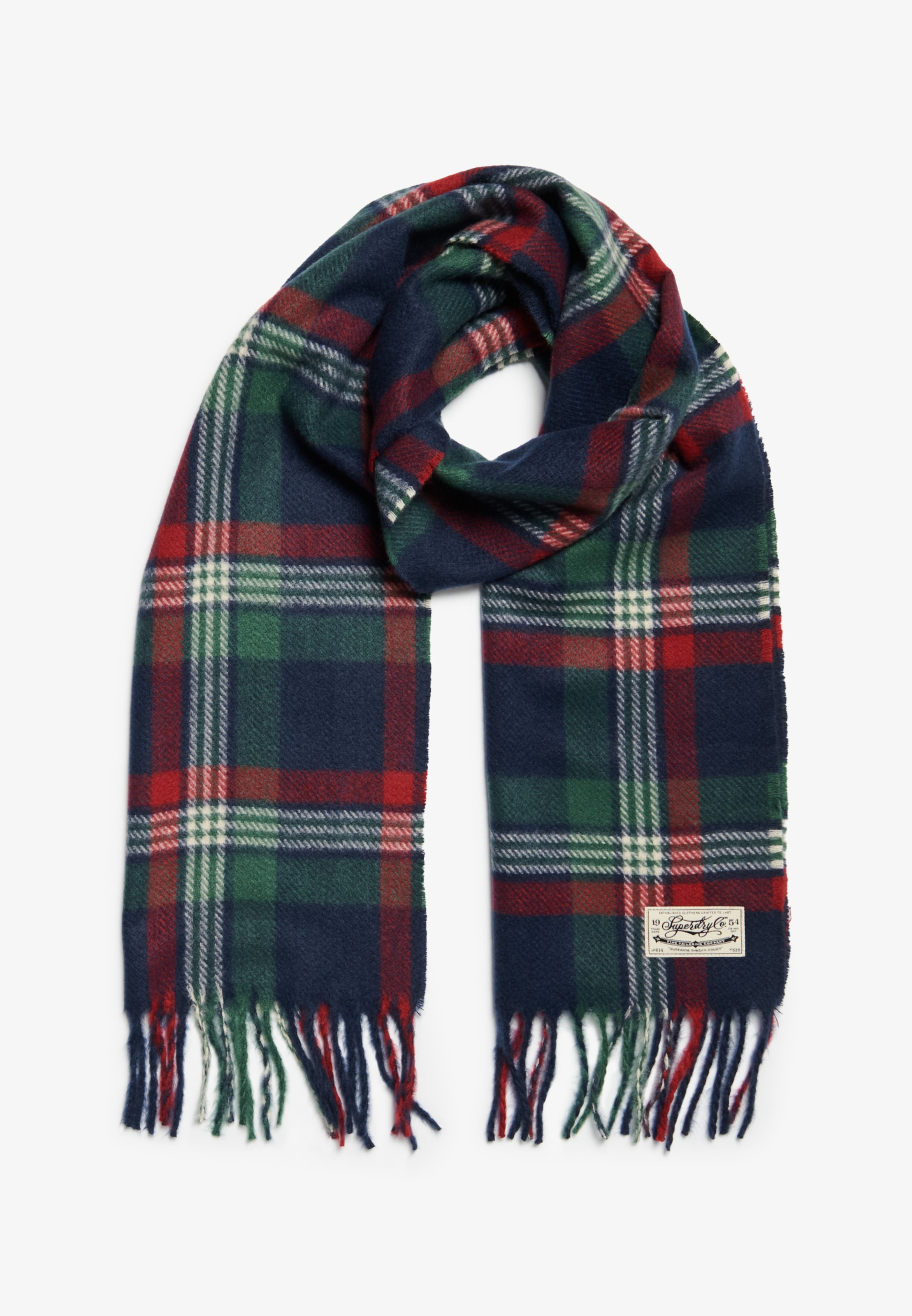Superdry Strickschal »HERITAGE CHECKED SCARF« Materialmix, regular fit