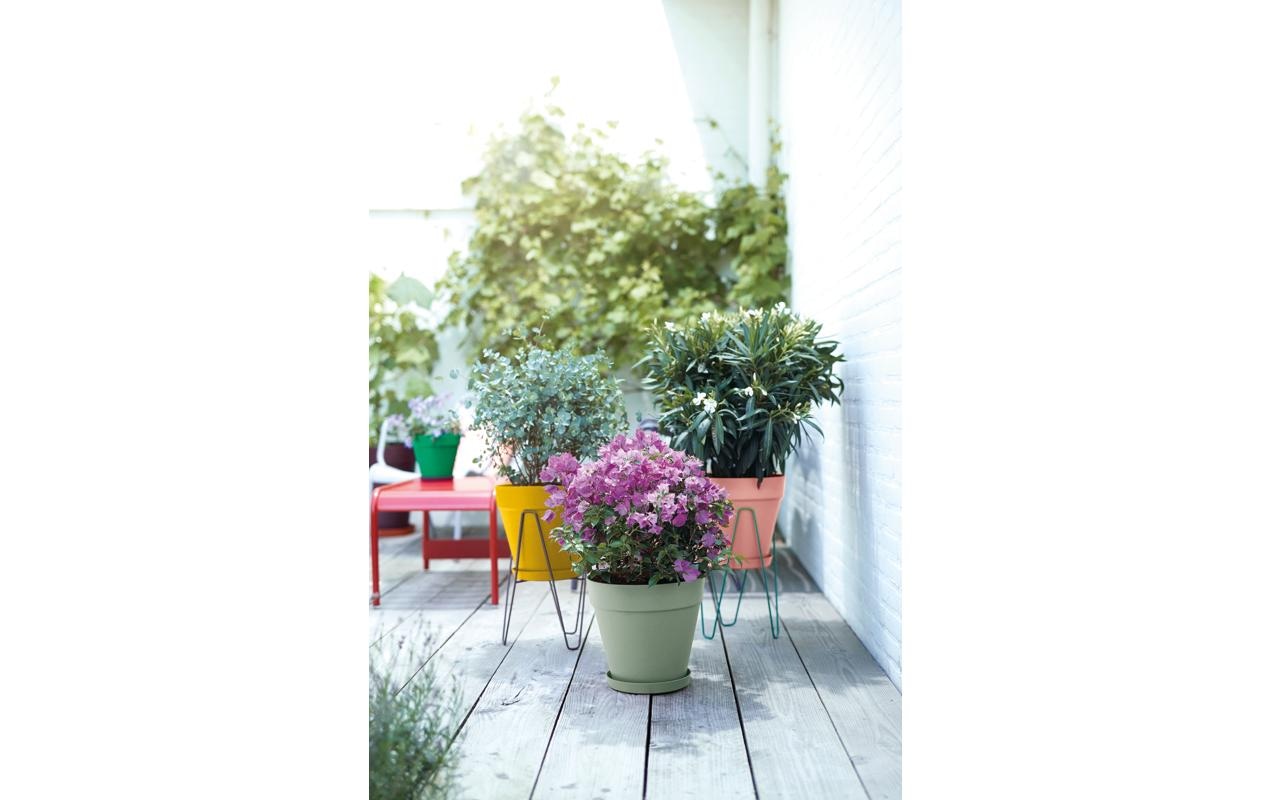 Elho Pot de fleurs »Loft Urban Rund Rollen 40 cm«