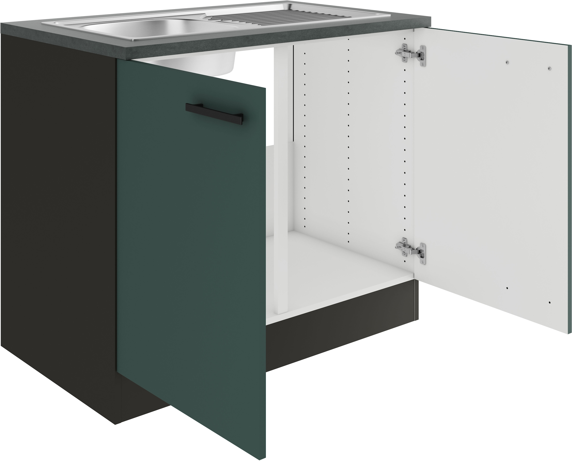 OPTIFIT Spülenschrank »Palma« Breite 100 cm, inklusive Einbauspüle