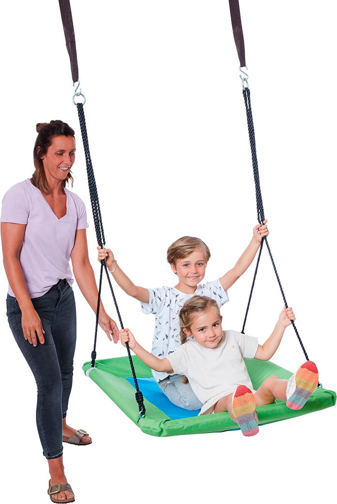 Happy People Nestschaukel-Sitz »Rechteck-Schaukel mit wetterfester PE Matte als Sitz«