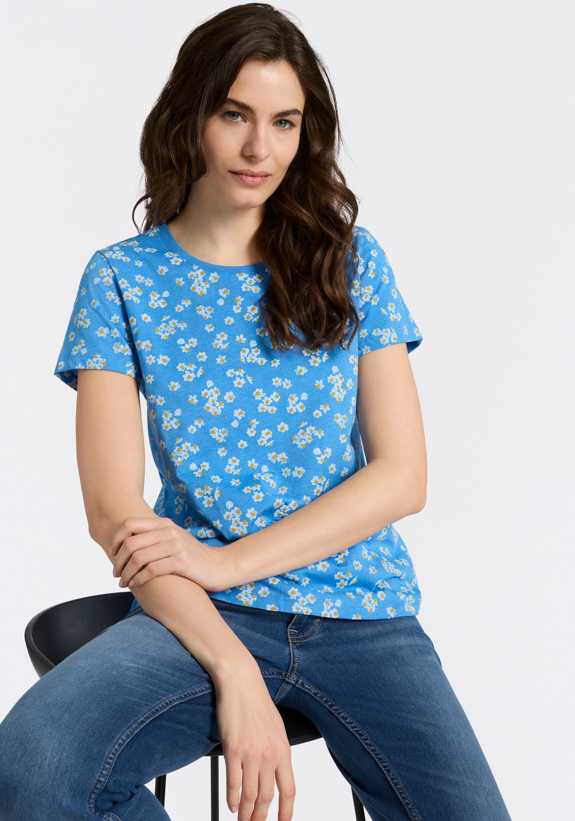 Ragwear T-shirt à manches courtes »MINTTA FLOWER O« mit sommerlichem Print