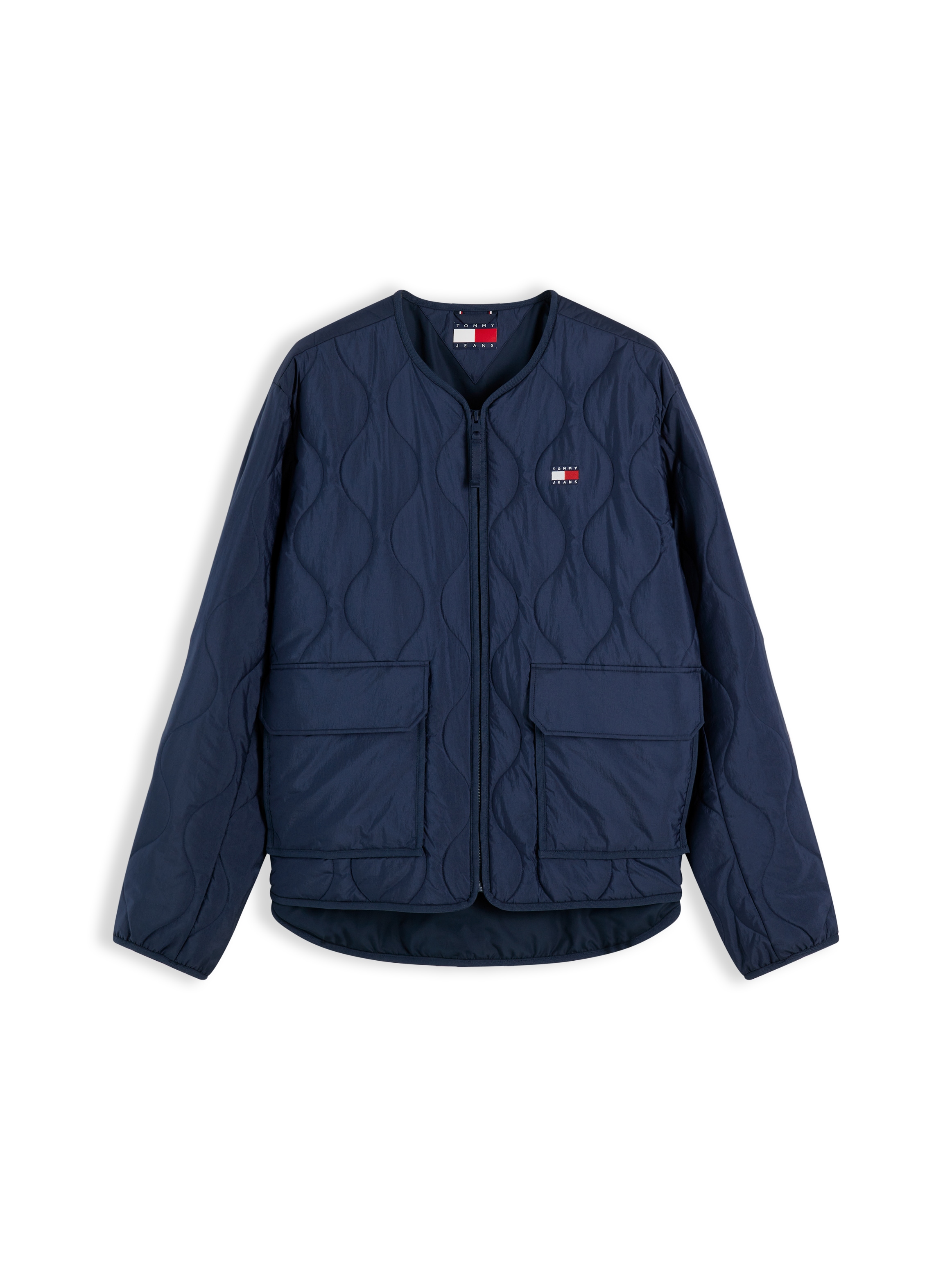 Tommy Jeans Veste matelassée »QUILTING CITY JACKET« sans capuche Coupe régulière avec poches à rabat