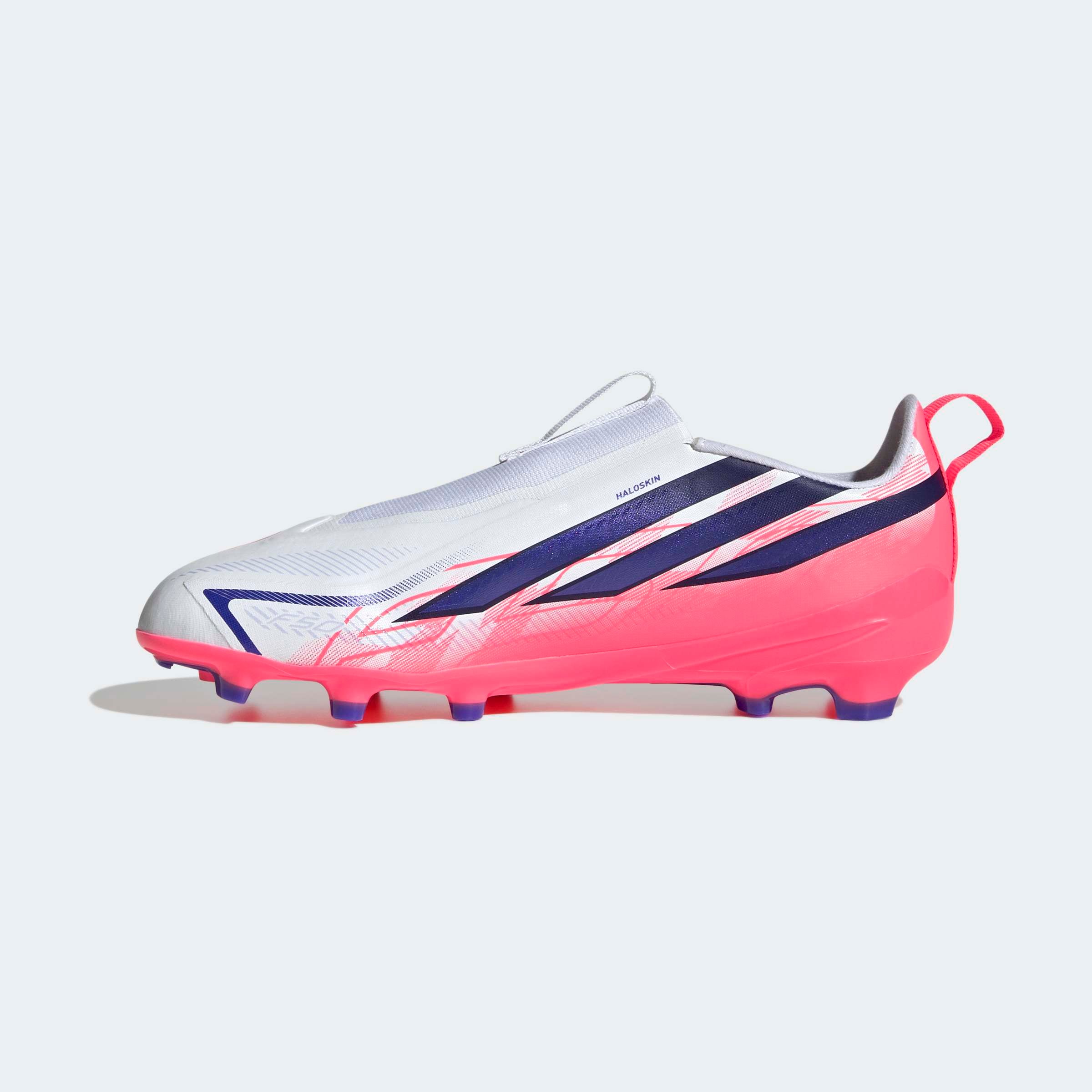 adidas Performance Fussballschuh »F50 HYPERFAST LEAGUE KIDS , FESTE BÖDEN, OHNE SCHNÜRSENKEL«  Aussensohle für Rasen und feste Böden, für Jugendliche & Kinder