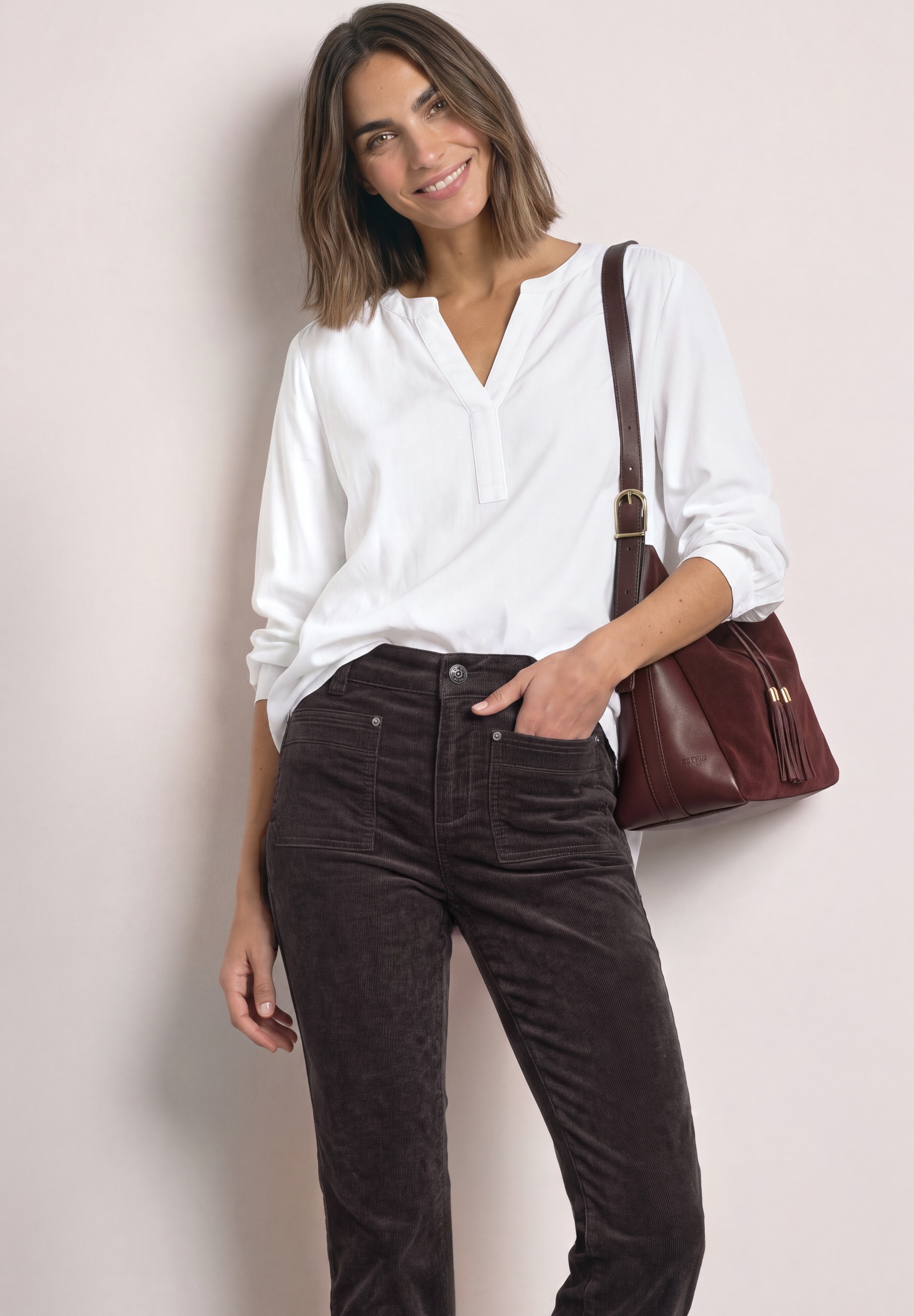 STREET ONE Cordhose »Style Blaire«  Bootcut / im Slim Fit