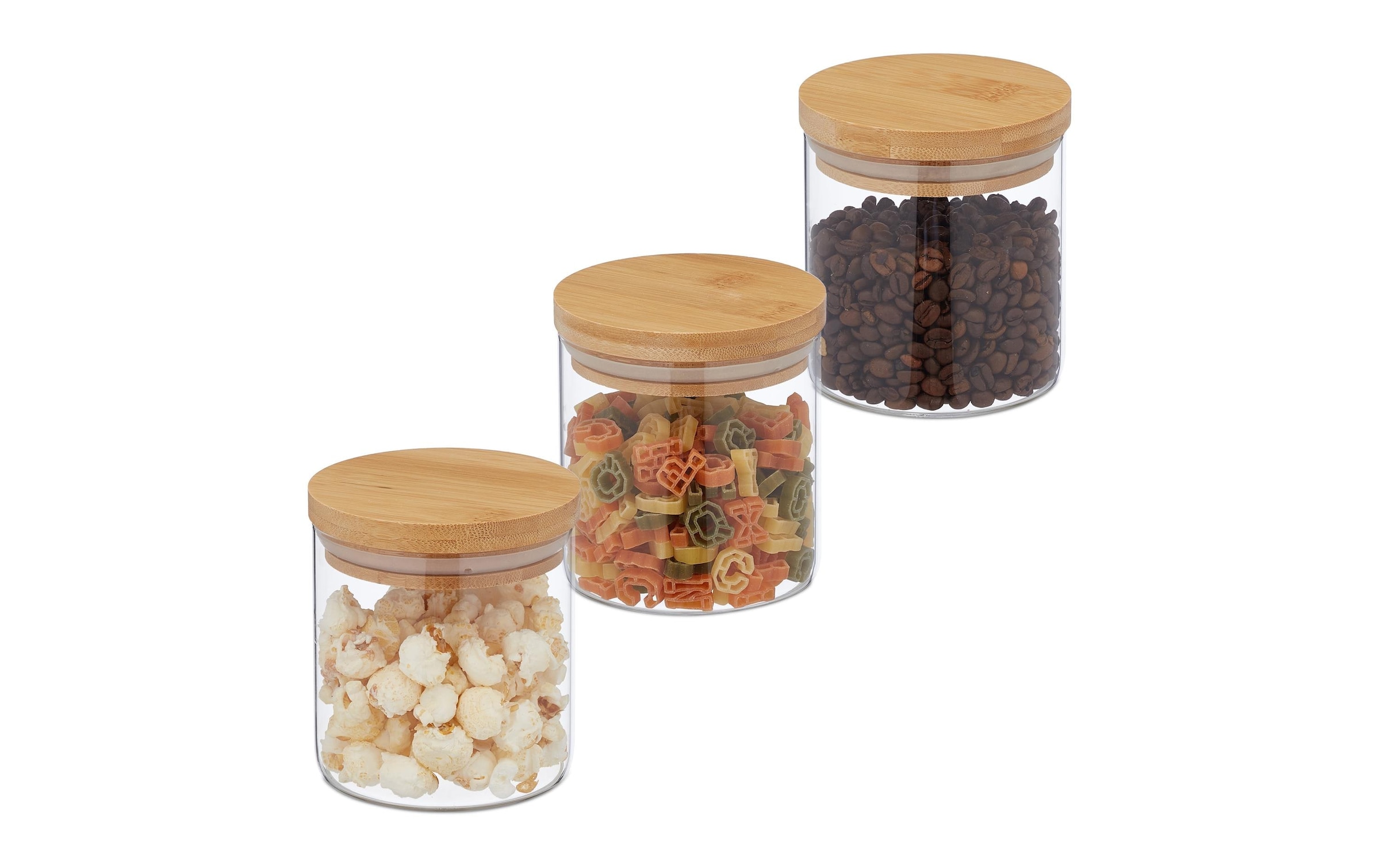 relaxdays Bocal à provisions »0.5 l« compatible lave-vaisselle