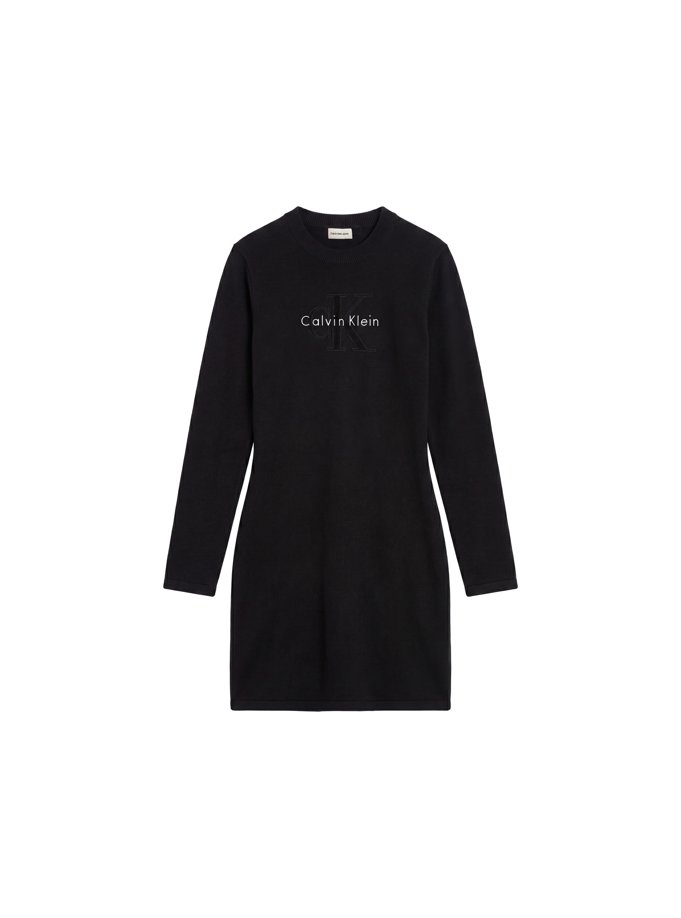 Calvin Klein Minikleid »LOGO MINIDRESS« Ohne Tasche Regular fit, Logoschriftzug