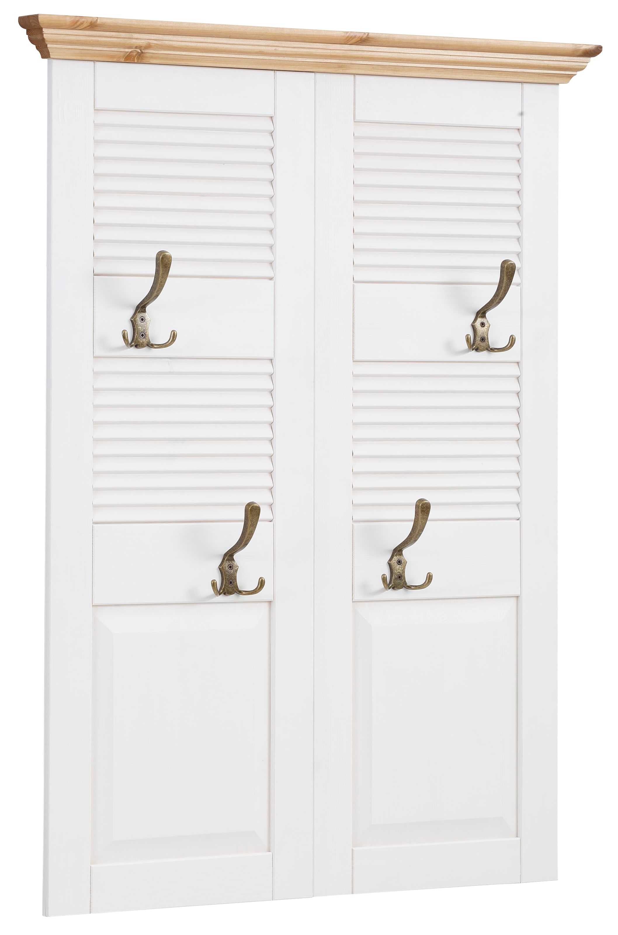 GOODproduct Garderobenpaneel »Ayanna« Breite 84 cm, mit 4 Doppelhaken, aus massiver Kiefer, FSC®