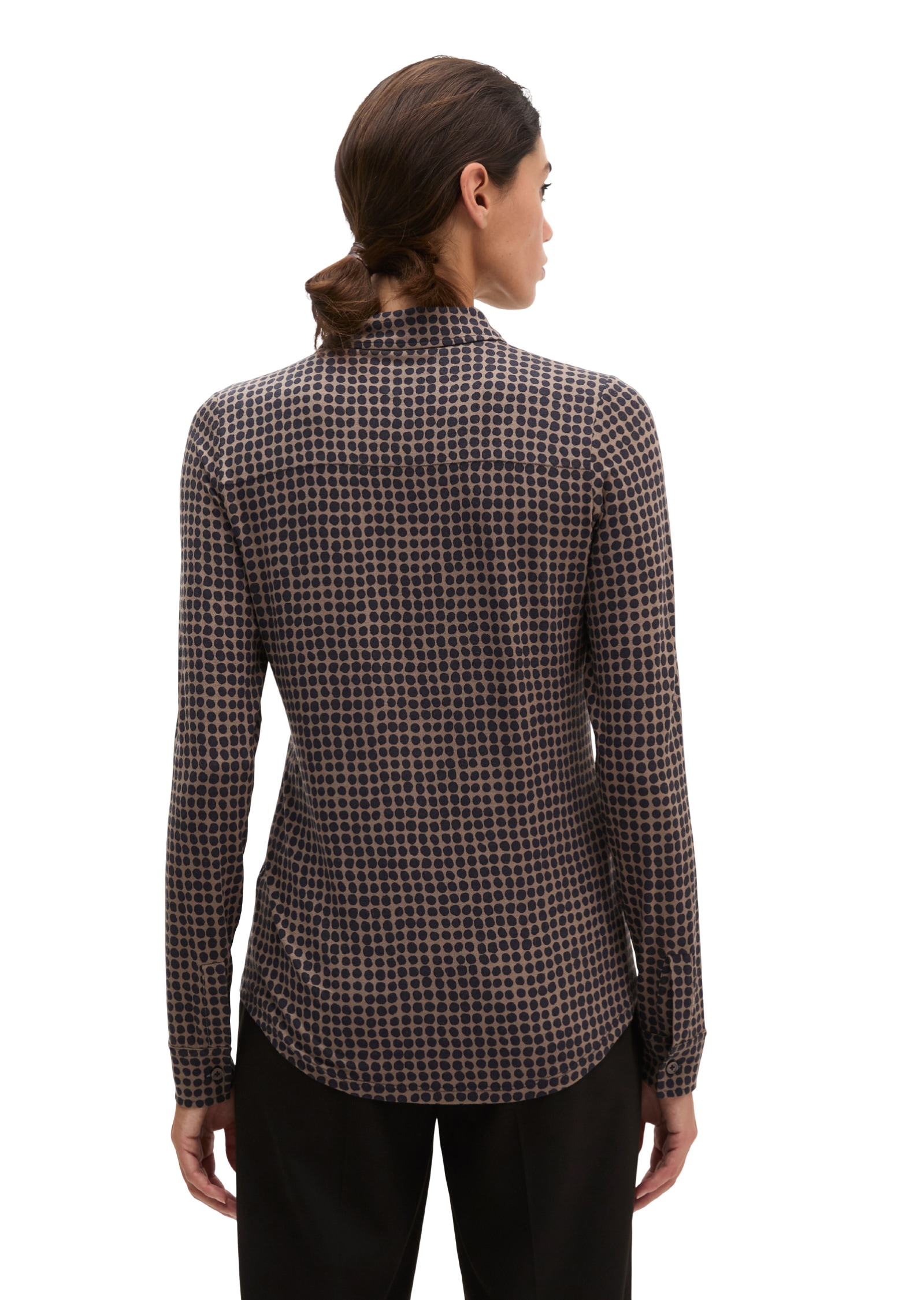 Marc O'Polo Hemdbluse aus Viskosemix, Kentkragen