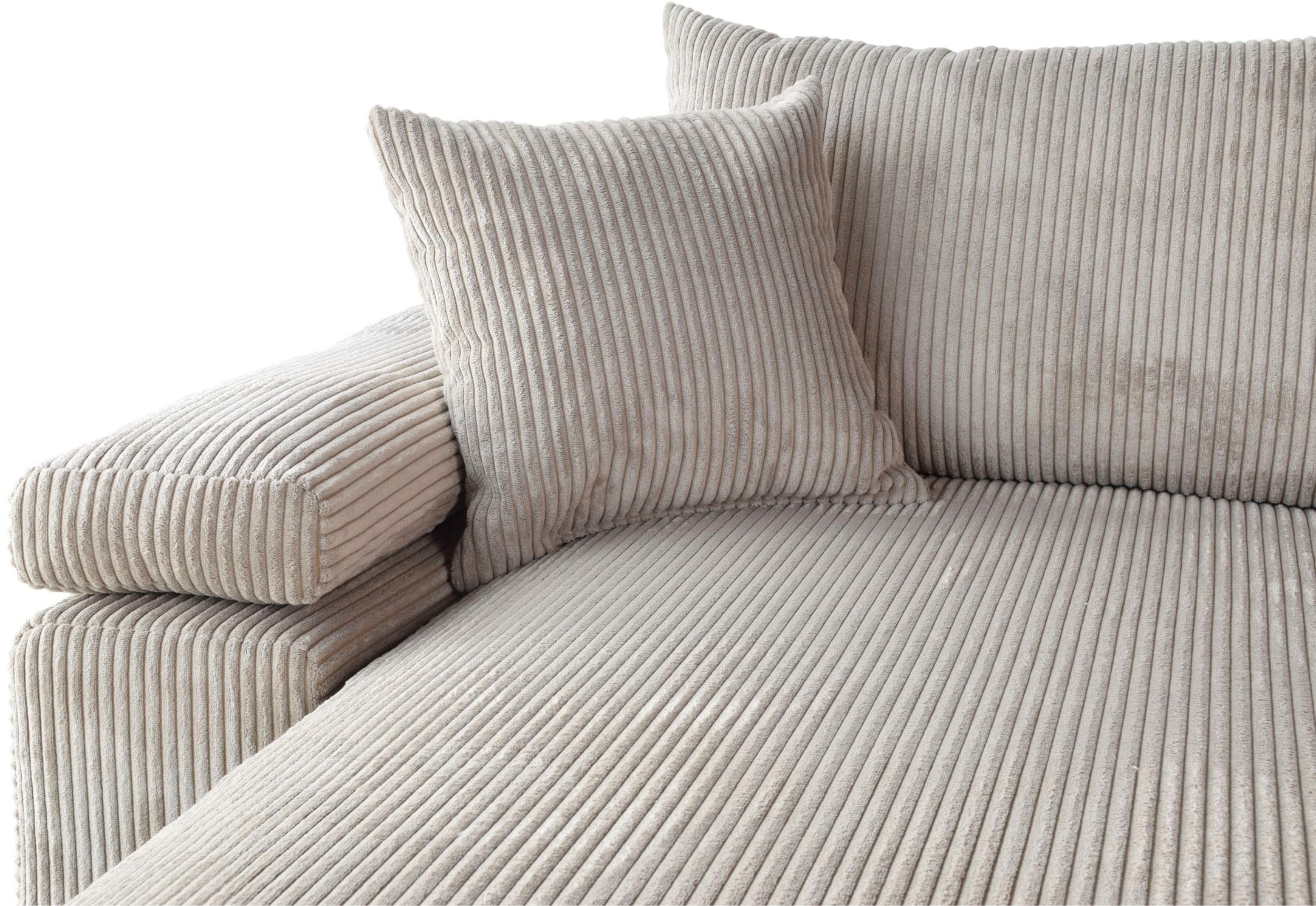 GOODproduct Paysage de salon »Cosy U-From Breite 309 cm, Sitzaufbau im Sandwich-Federkern« Bezüge in Cord oder Struktur weich wählbar mit Kaltschaumauflage