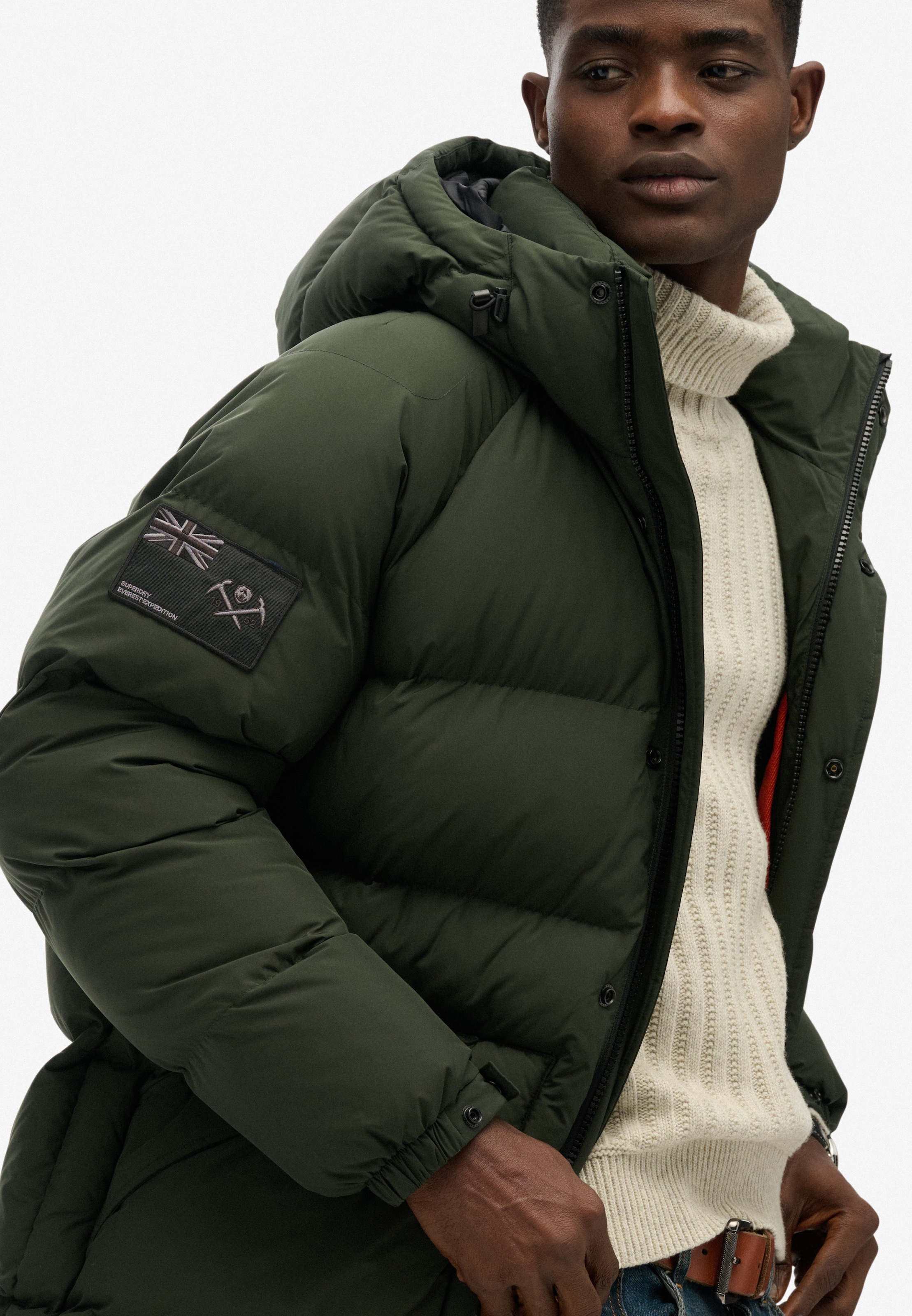 Superdry Veste matelassée »XPD LONGLINE BAFFLE PARKA« mit Kapuze