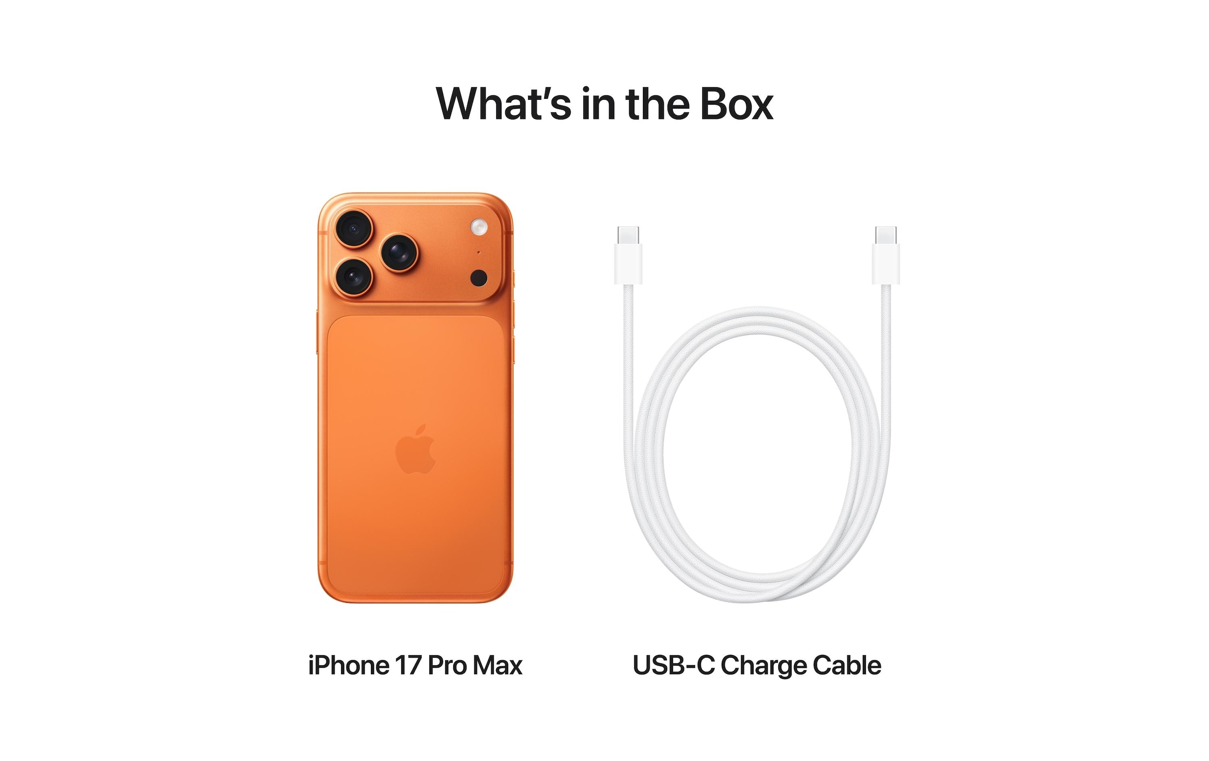 Apple Smartphone »iPhone 17 Pro Max« orange Charge par induction