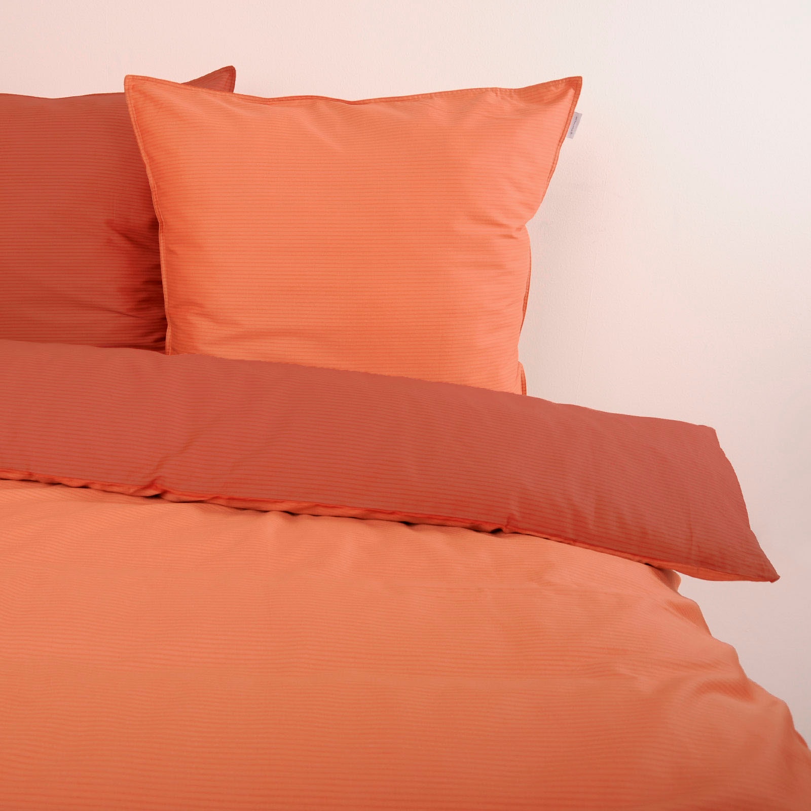 TOM TAILOR HOME Bettwäsche »TWO-TONE SOLID COLORS in Gr. 135x200cm, 155x220cm oder 200x220cm« 2 Stk. new bedroom, Doppelnaht am Kissen