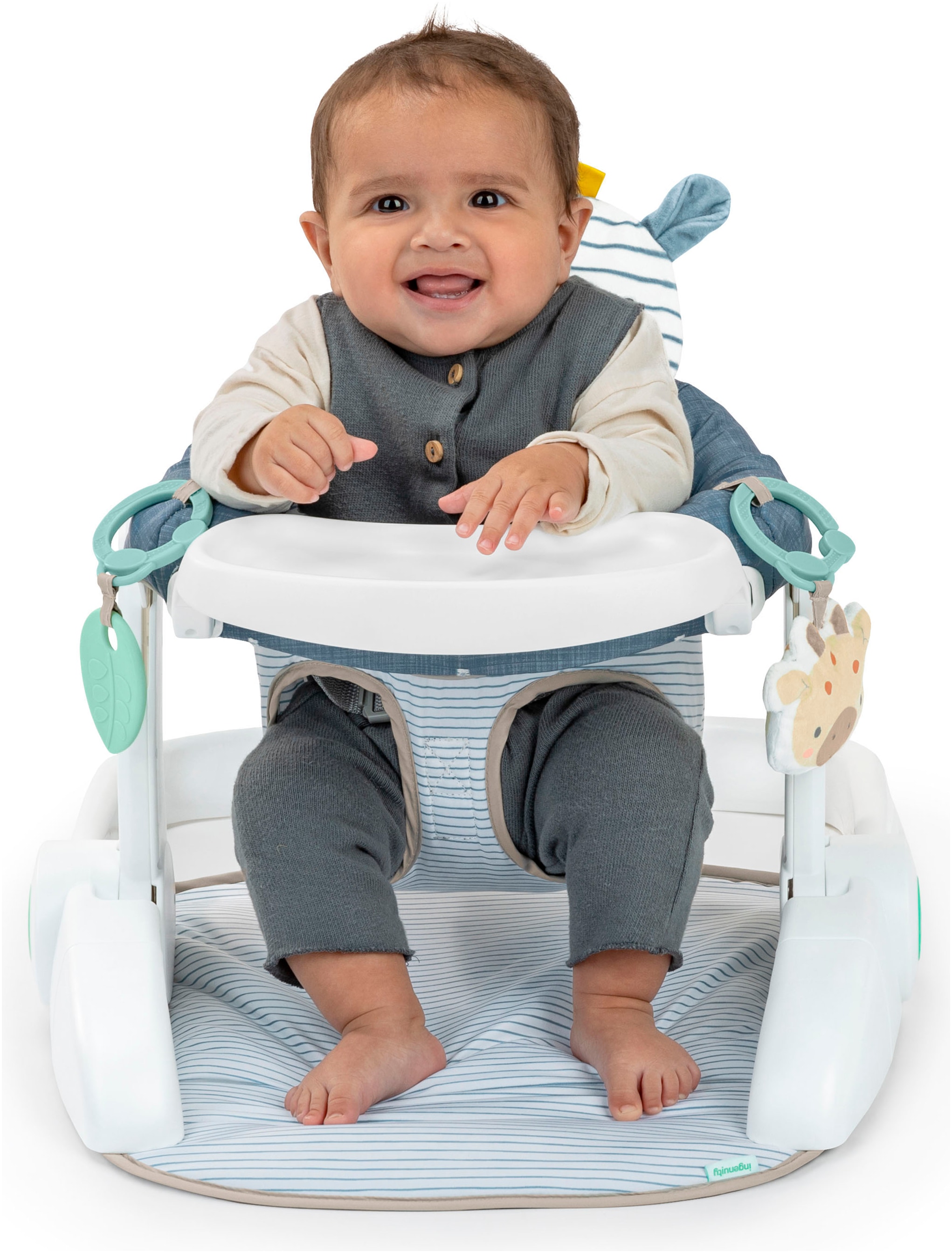 ingenuity Tischsitz »Prop Spot™ Learn-to-Sit™ - Casi™« inklusive 2 Spielzeugen und 3 bunten Anhängern