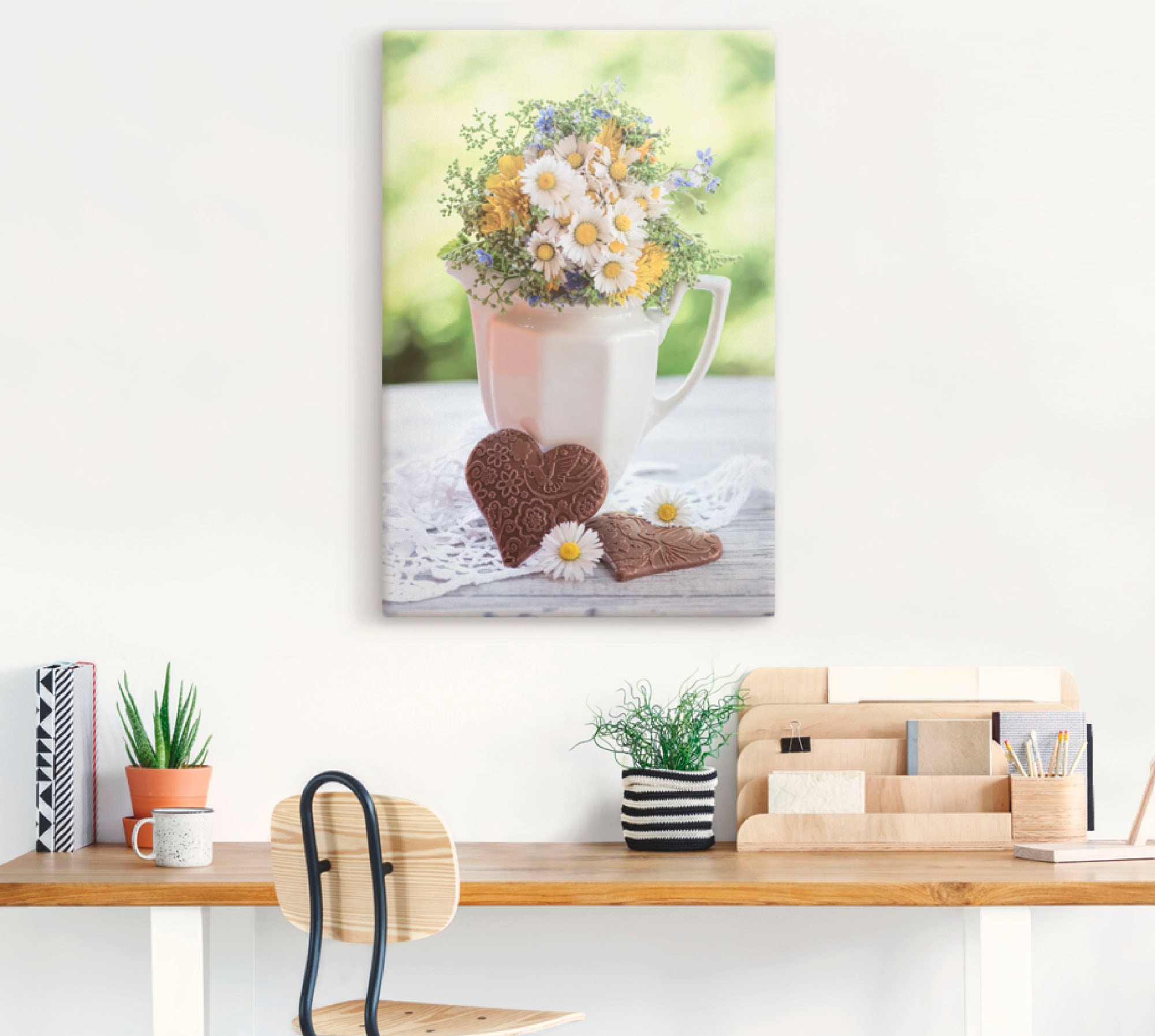 Artland Tableau sur toile »Aus Liebe zum Frühling« 1 cuis tlg. als Alubild, Outdoorbild, Leinwandbild, Wandaufkleber, versch. Grössen