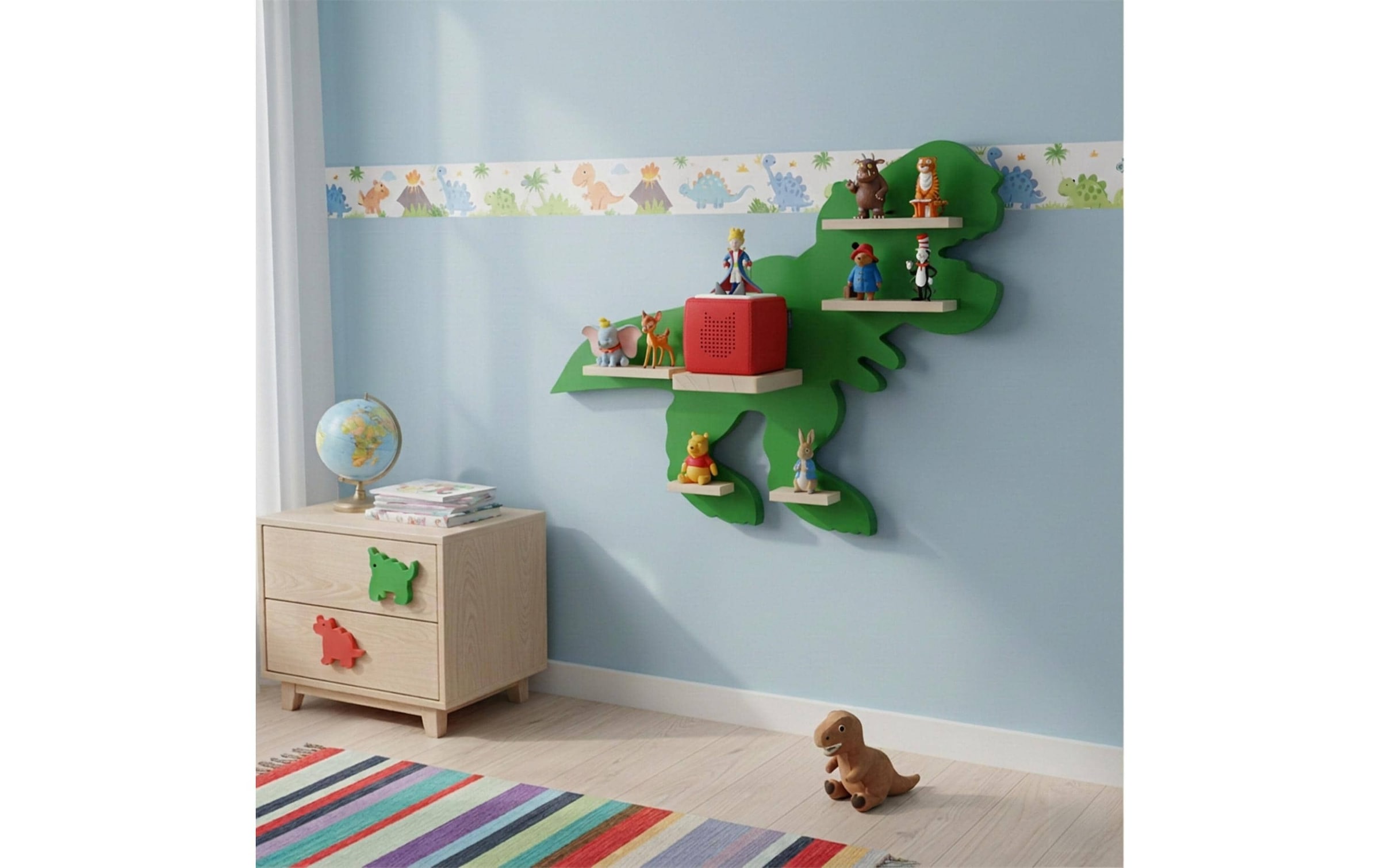 relaxdays Étagère pour enfants »Dinosaurier«