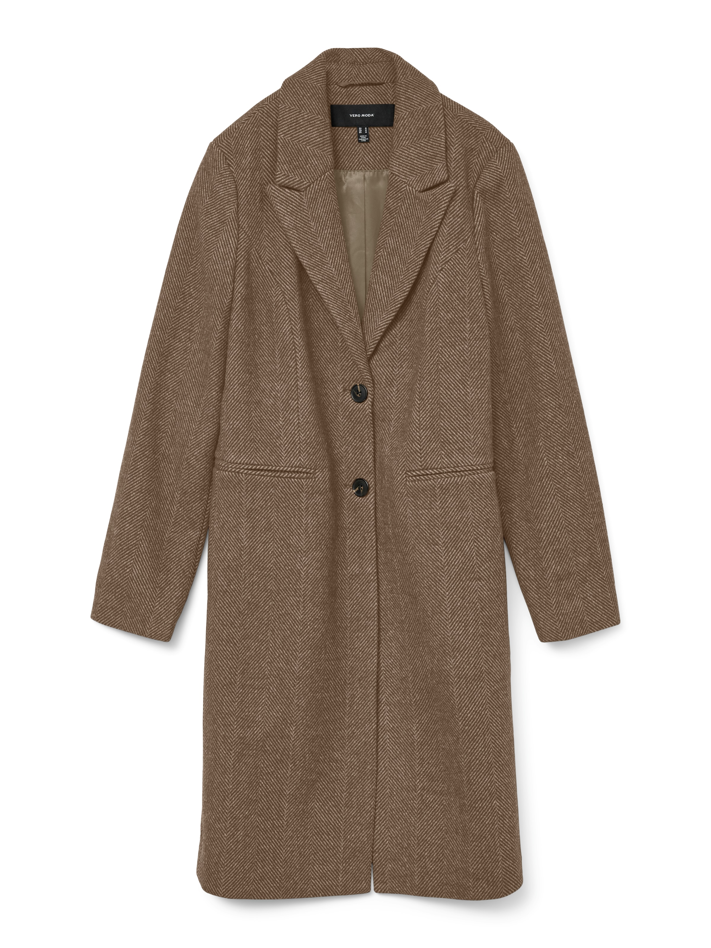 Vero Moda Manteau long »VMBLAZA HERINGBONE LONG WOOL COAT GA BOO«