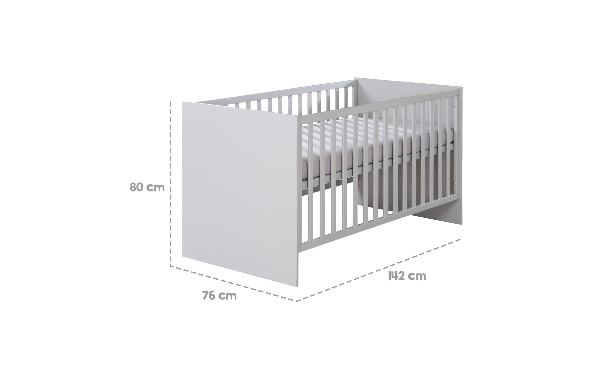 roba® Lit d'enfant »roba Kombi-Kinderbett Holz 70 x 140 cm«