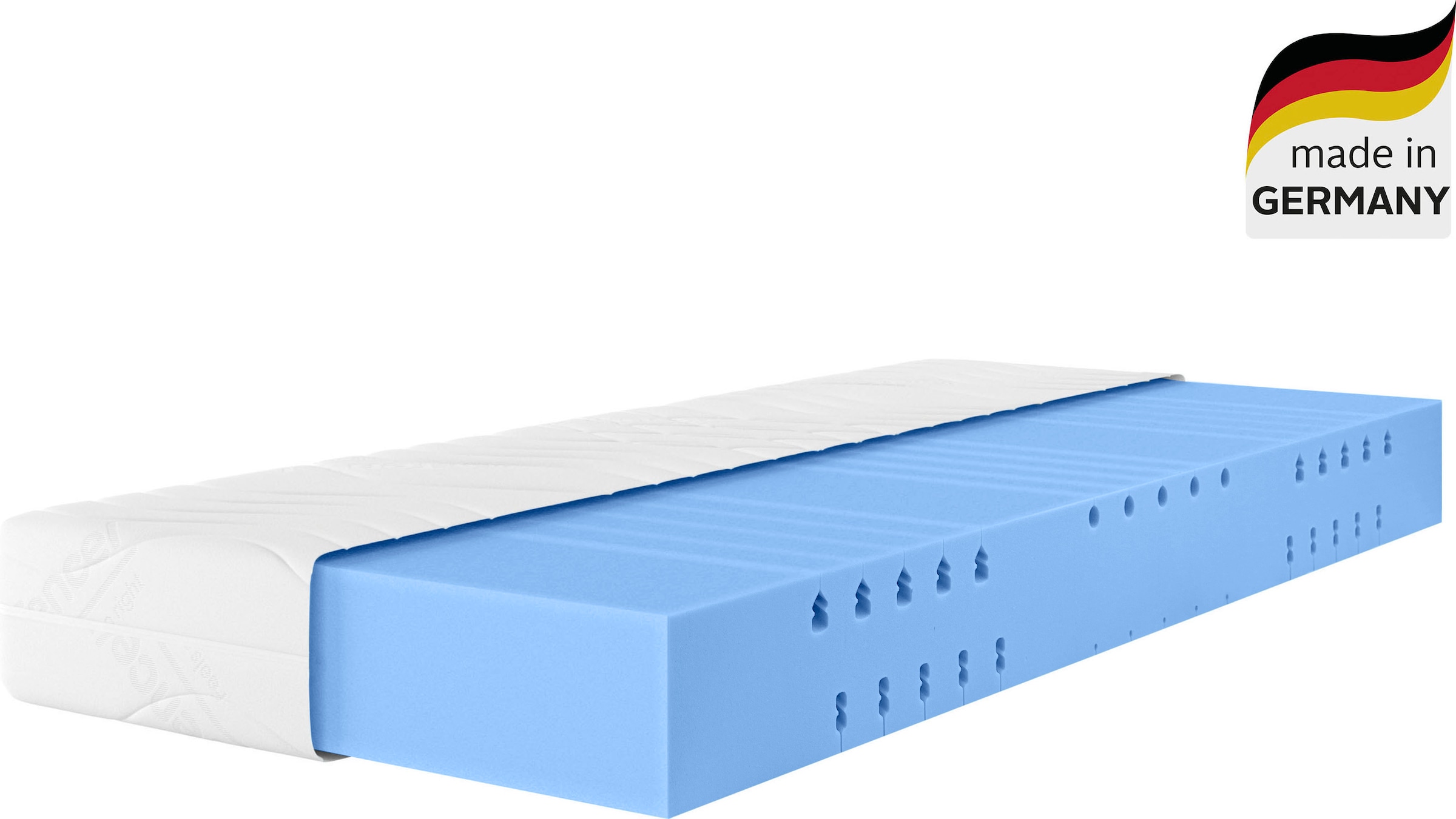 GOODproduct Matelas mousse confort »Tornby, 90x200 cm, 140x200 cm & weitere Grössen, atmungsaktiv« 21 cm hoch Raumgewicht: 39 kg/m³ 1 cuis tlg. Wendematratze H2+3/H3+4/H4+5, ergonomisch, langlebige Qualität (RG 39)