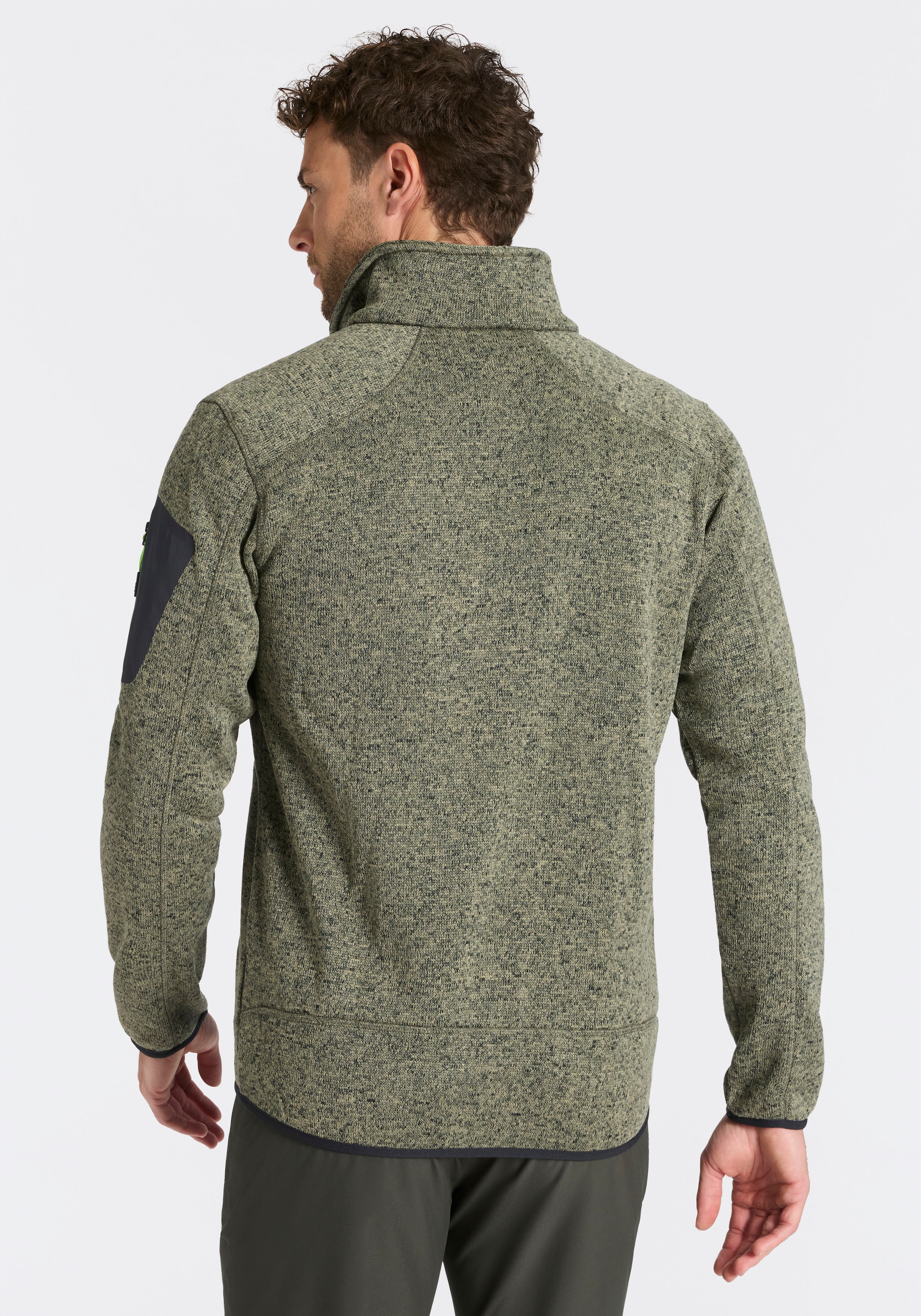CMP Strickfleecejacke »MAN JACKET« ohne Kapuze atmungsaktiv, schnell trocknend, wärmend, Übergangsjacke