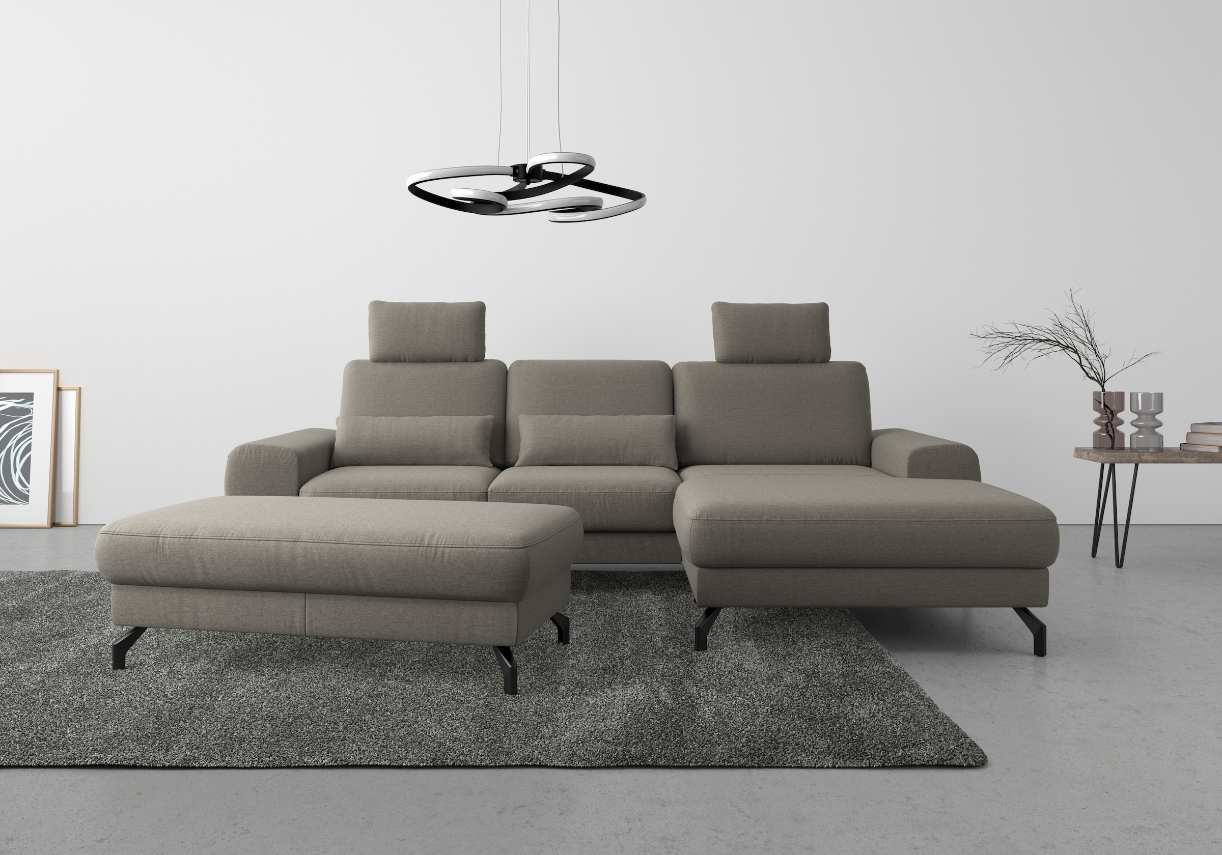 sit&more Hockerbank »Cinturo« mit Federkern, Sitzhöhe 45 cm