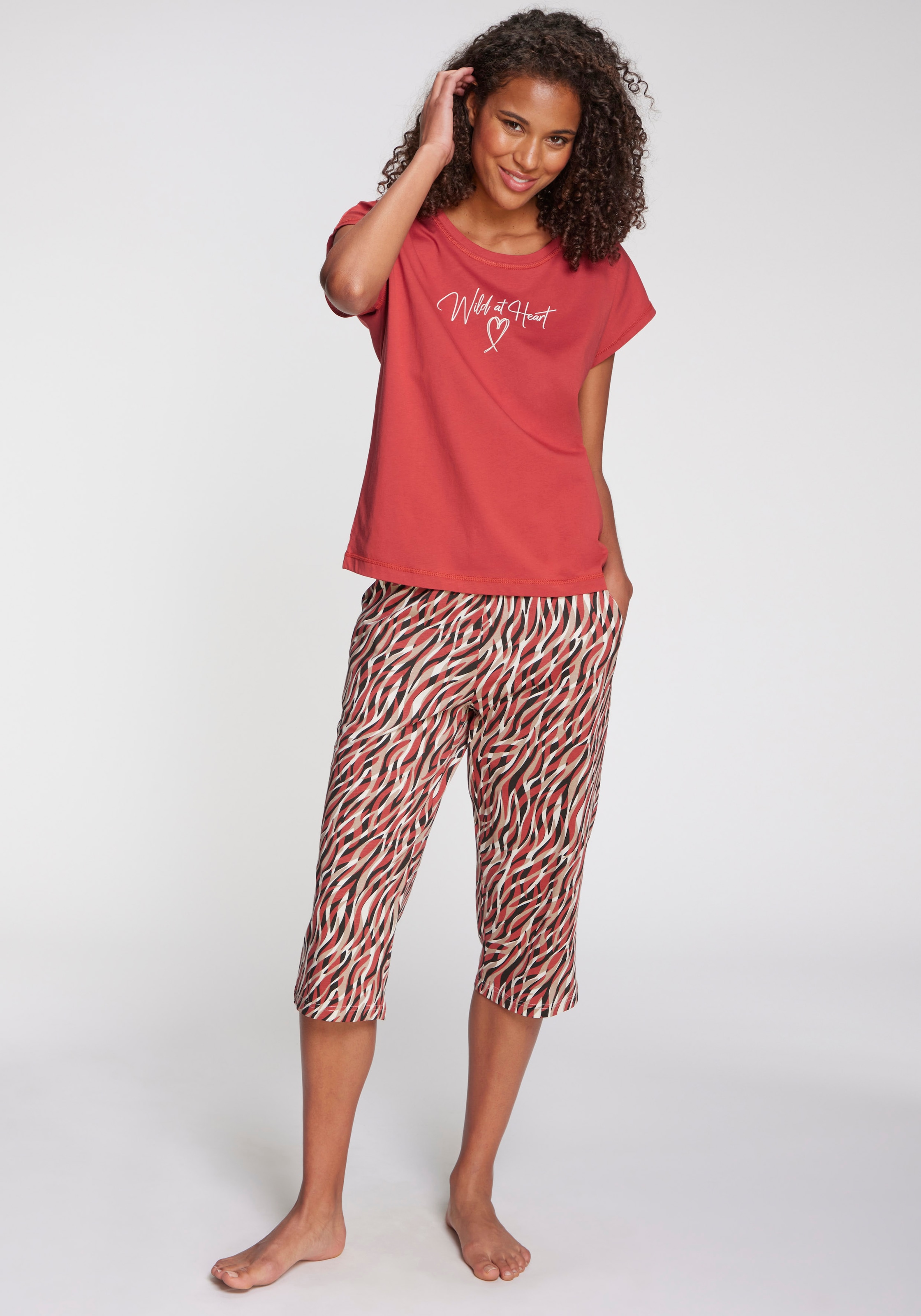 Vivance Dreams Pyjamaoberteil mit  Herzprint